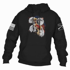 Freesome Hoodie - Black Outdoor Ready Fit Heavyweight Terry Construction