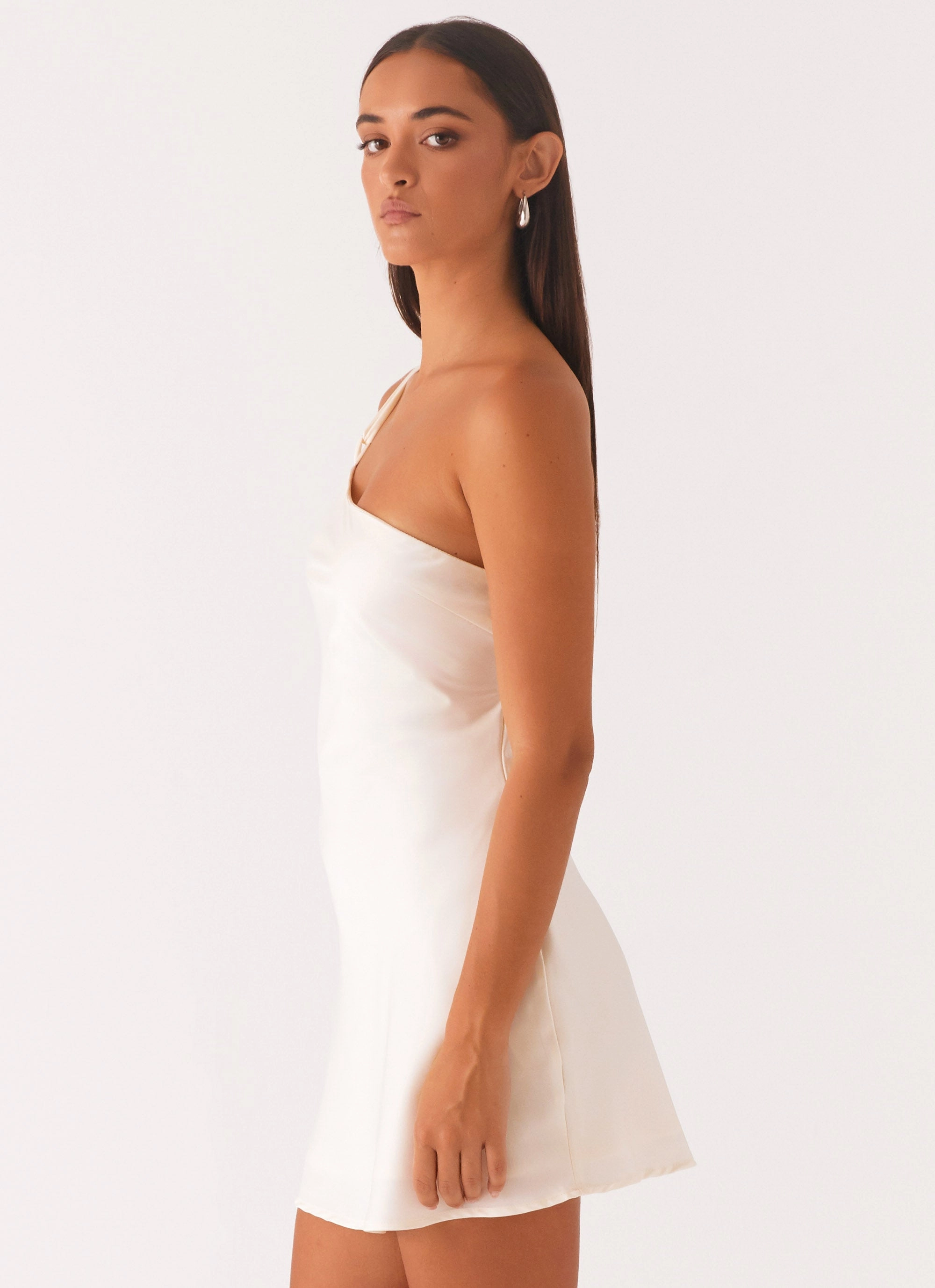 Everyday-Use Lights Out Mini Dress - Pearl