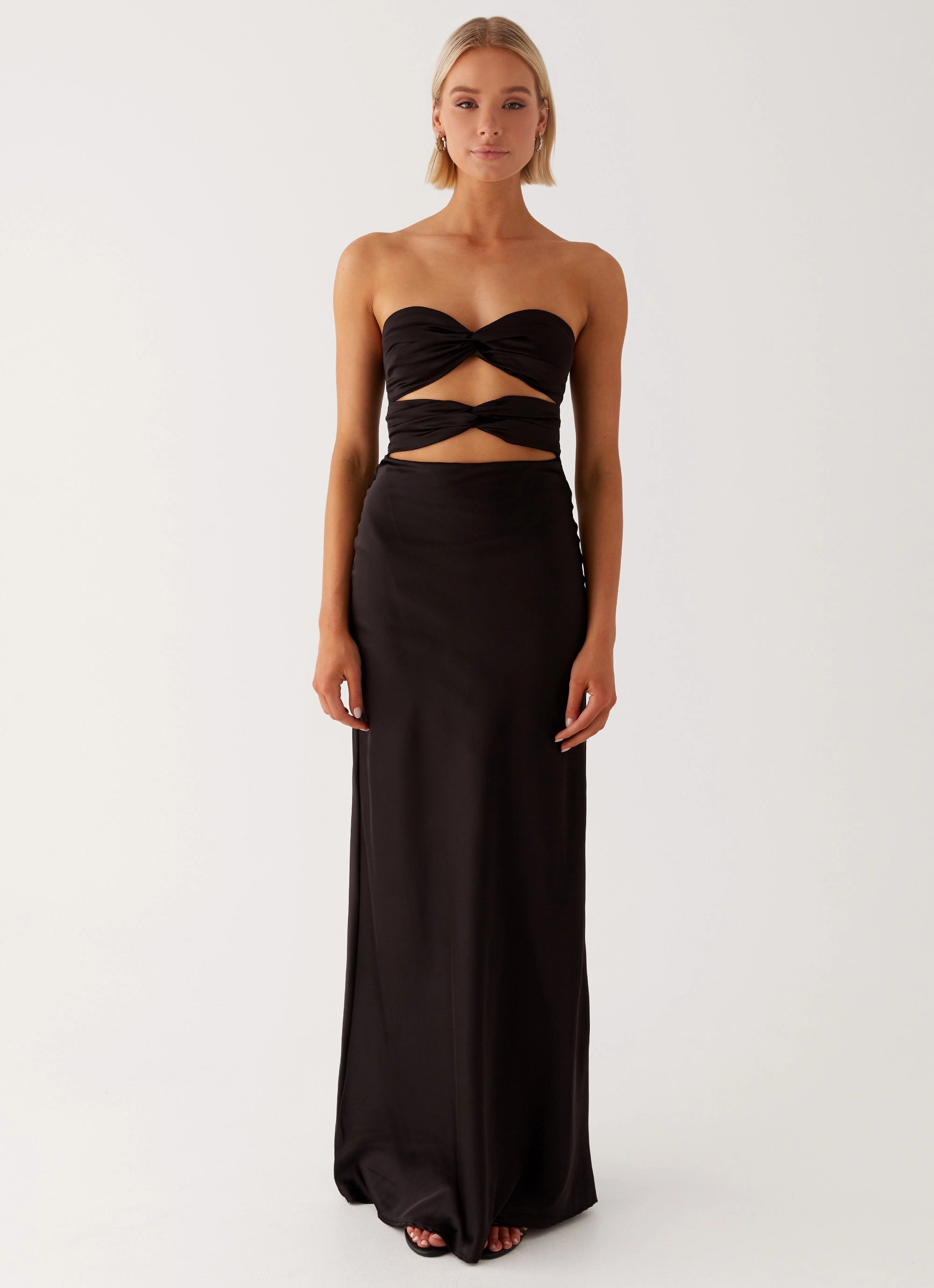 Tianna Strapless Maxi Dress - Black Modern Form