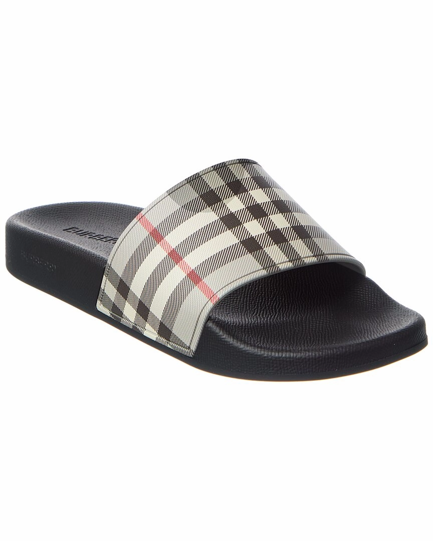 Easygoing Style Relax Foot Burberry Check Slide