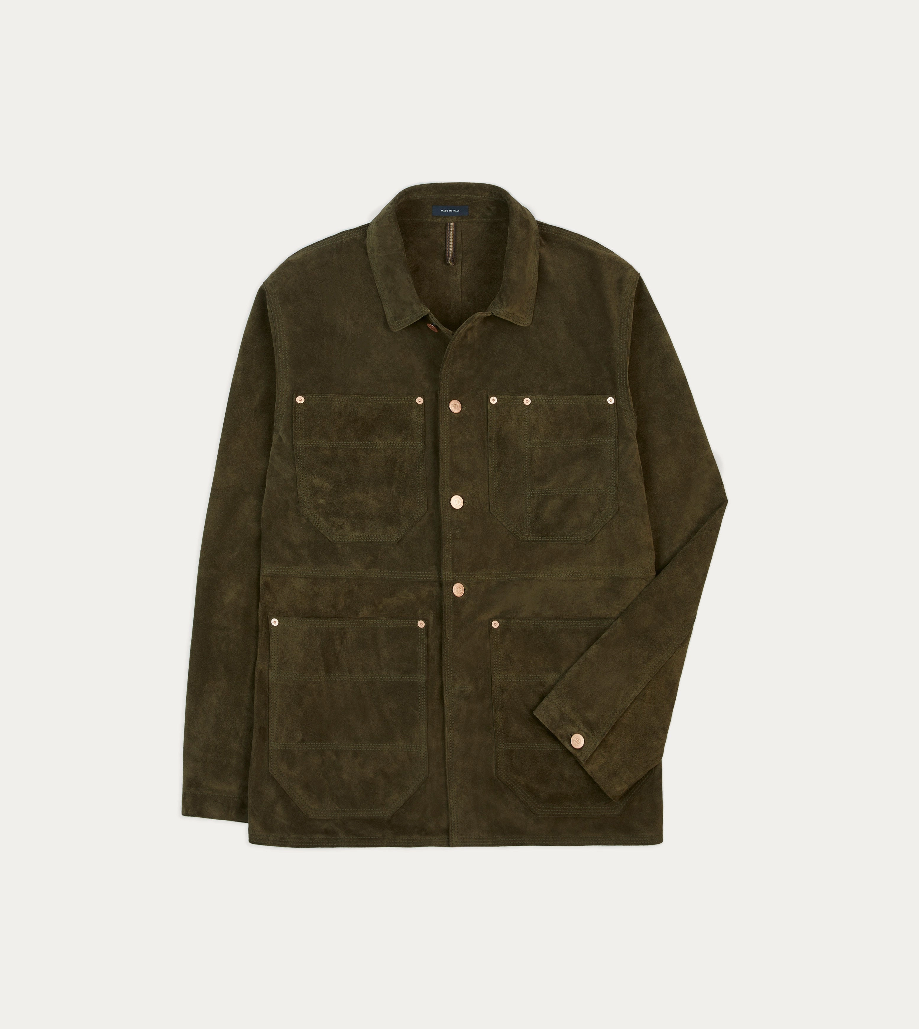 WaterproofSeams Urban Hike Olive Suede Welder Jacket