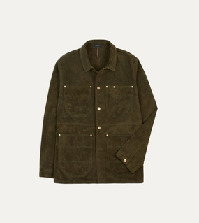WaterproofSeams Urban Hike Olive Suede Welder Jacket