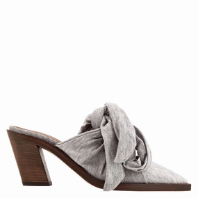 Durable Build Quick Fit Burberry Pewter Melange Synthetic Tillington Ankle-wrap Mules