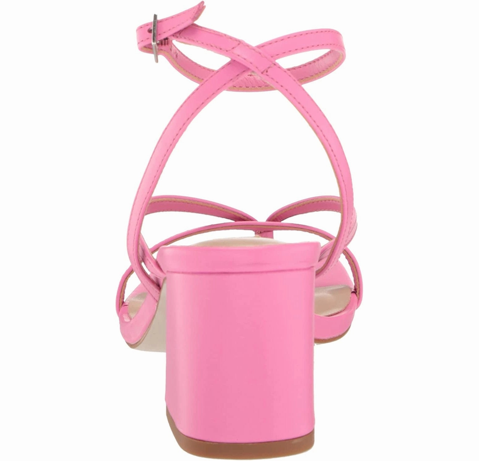 Steve Madden Alaina Sandal in Fuschia Leather Quick Foot Step Smooth Outsole