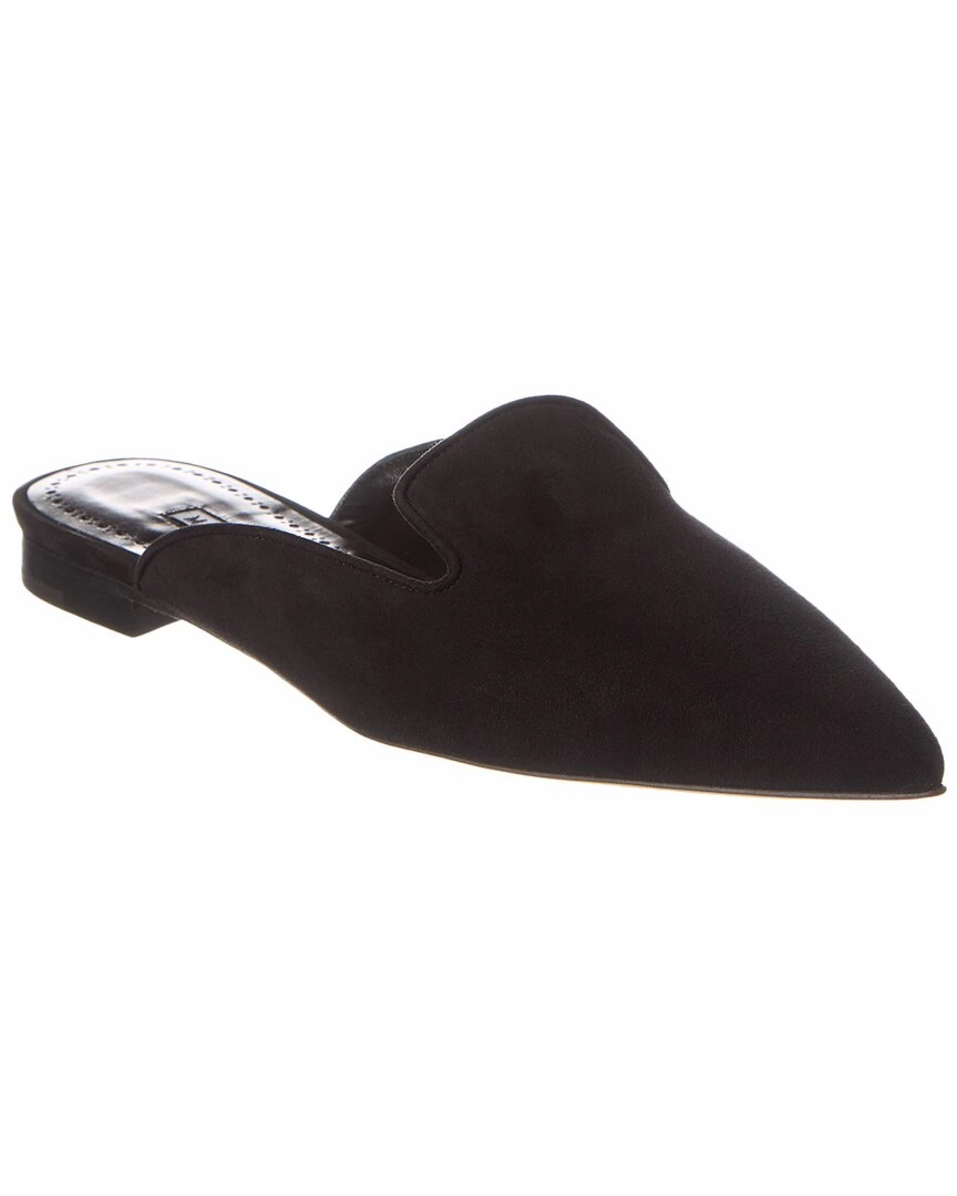 High   Quality Manolo Blahnik Wilfa Suede Mule