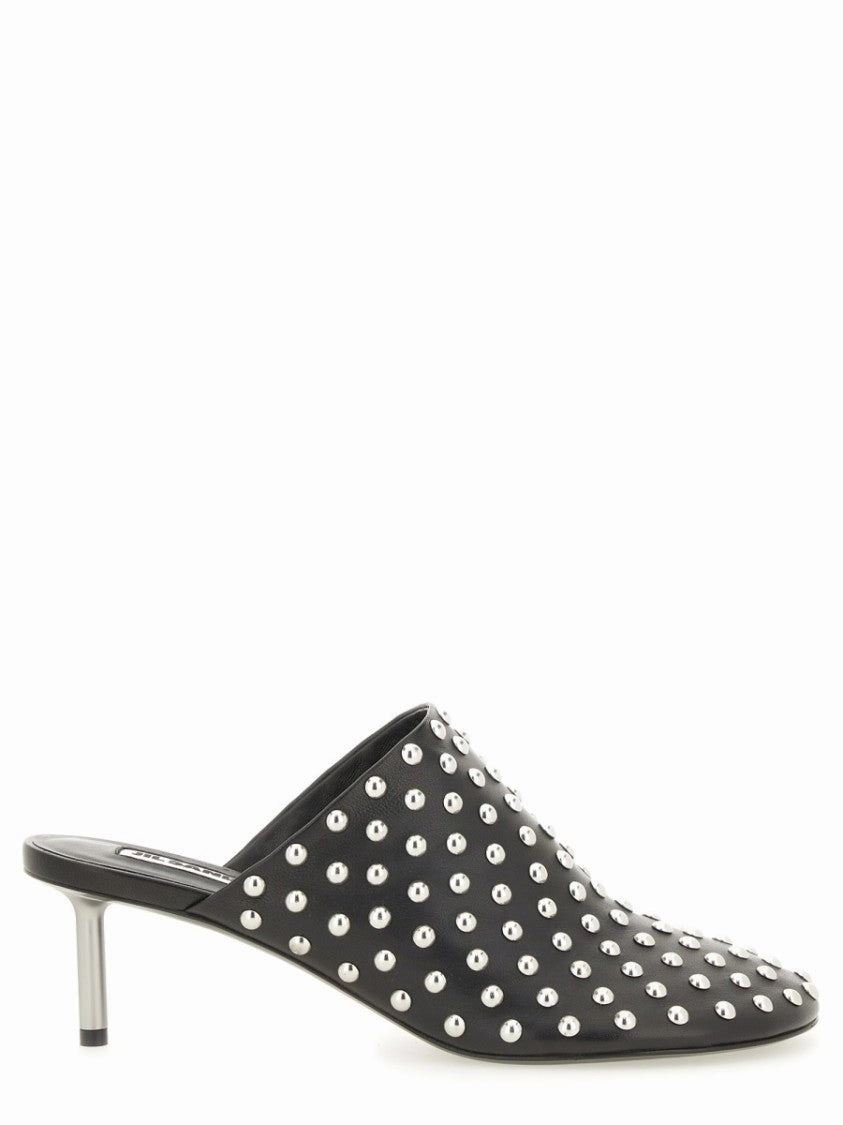 Ultimate Performance Nappa Leather Mules With Metallic Studs
