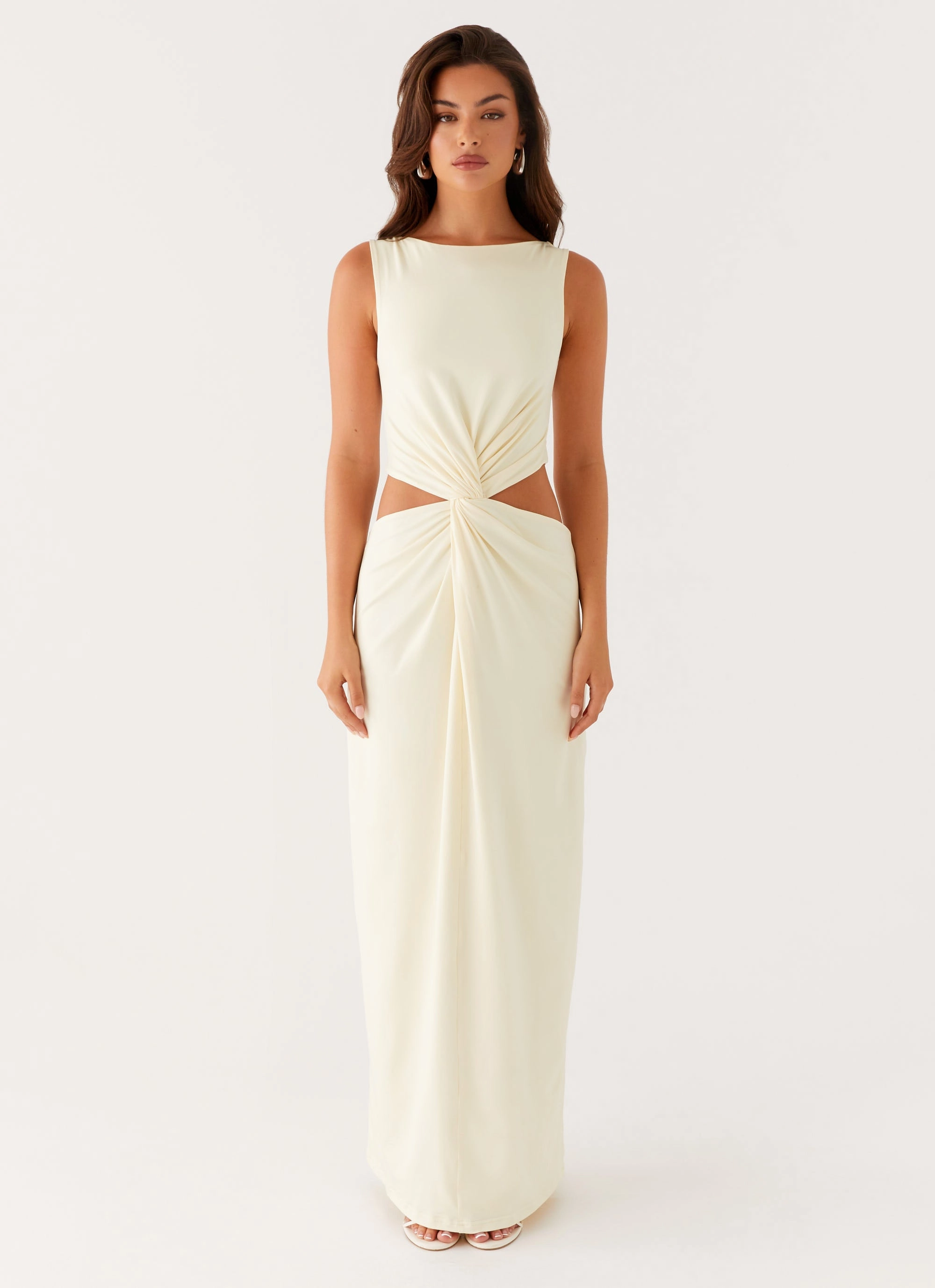 Chic Layering Mood Booster Lilabelle Twist Maxi Dress - Yellow