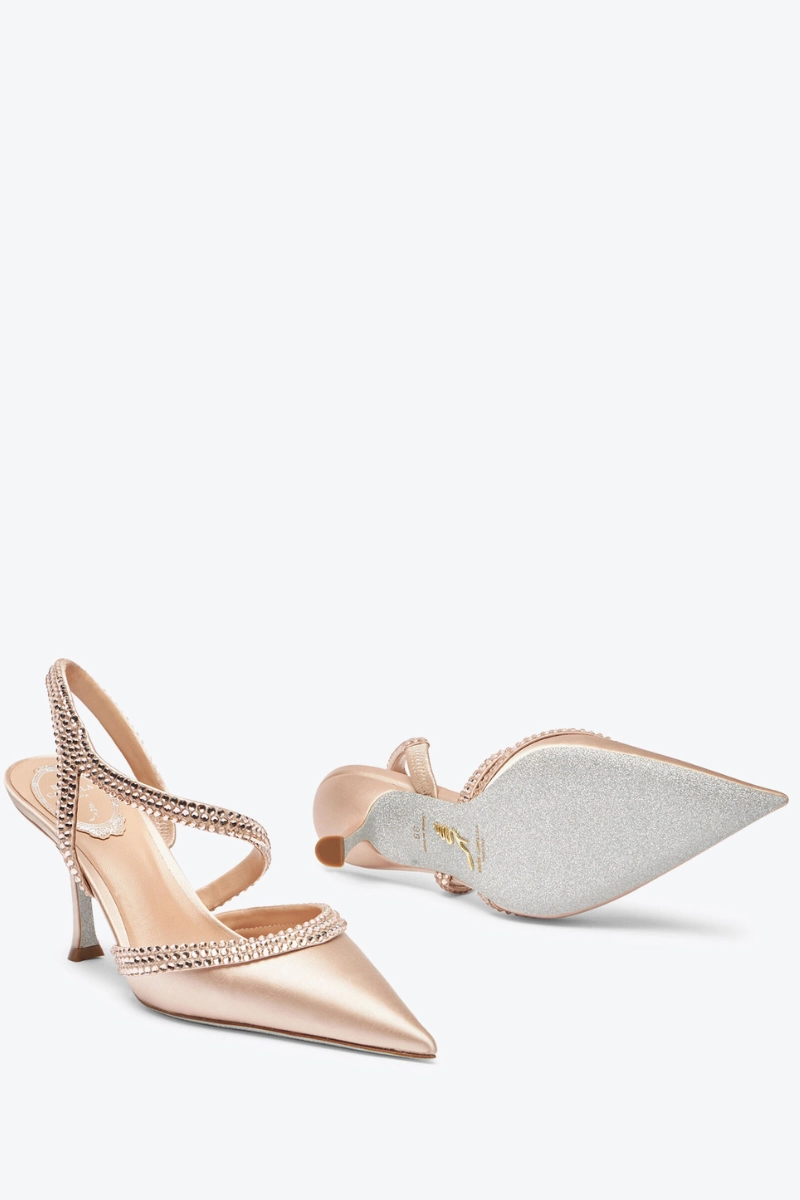 Dressy Footwear Winter Heels Lisa Crystal Slingback