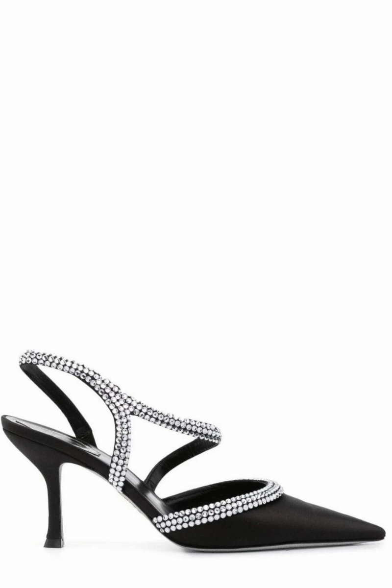 Lisa Crystal Slingback Fashion Footwear Classic Heels