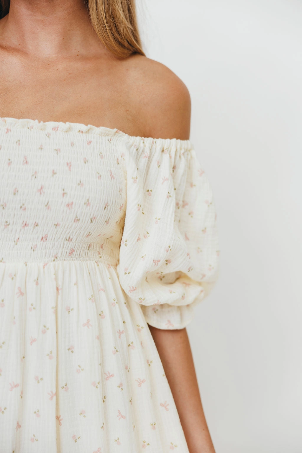 Livvy 100% Cotton Maxi Dress in Petite Pink Floral - Bump Friendly & Inclusive Sizing Confident Touch