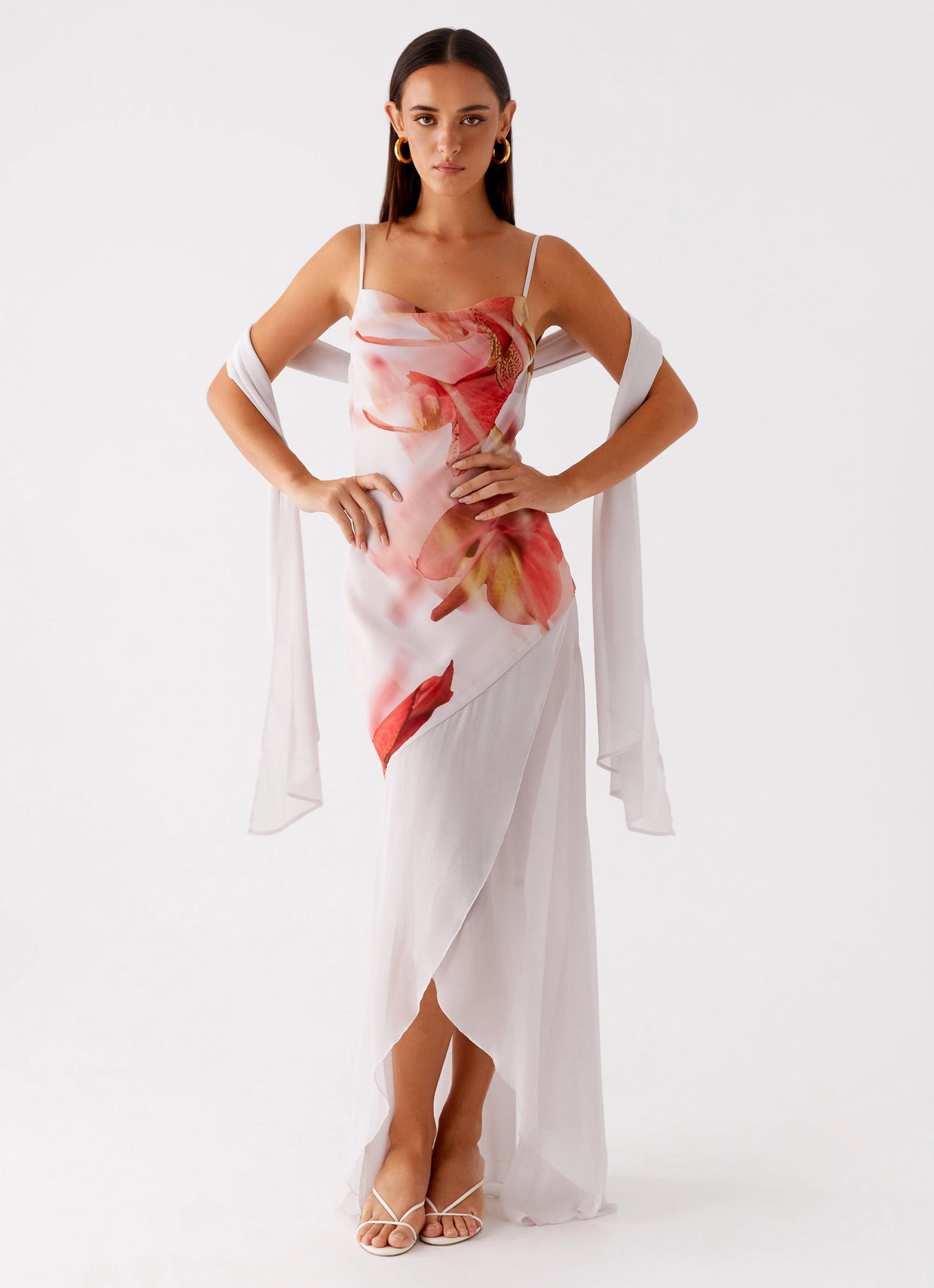 Occasion Ready Loire Maxi Dress - Peach Rose