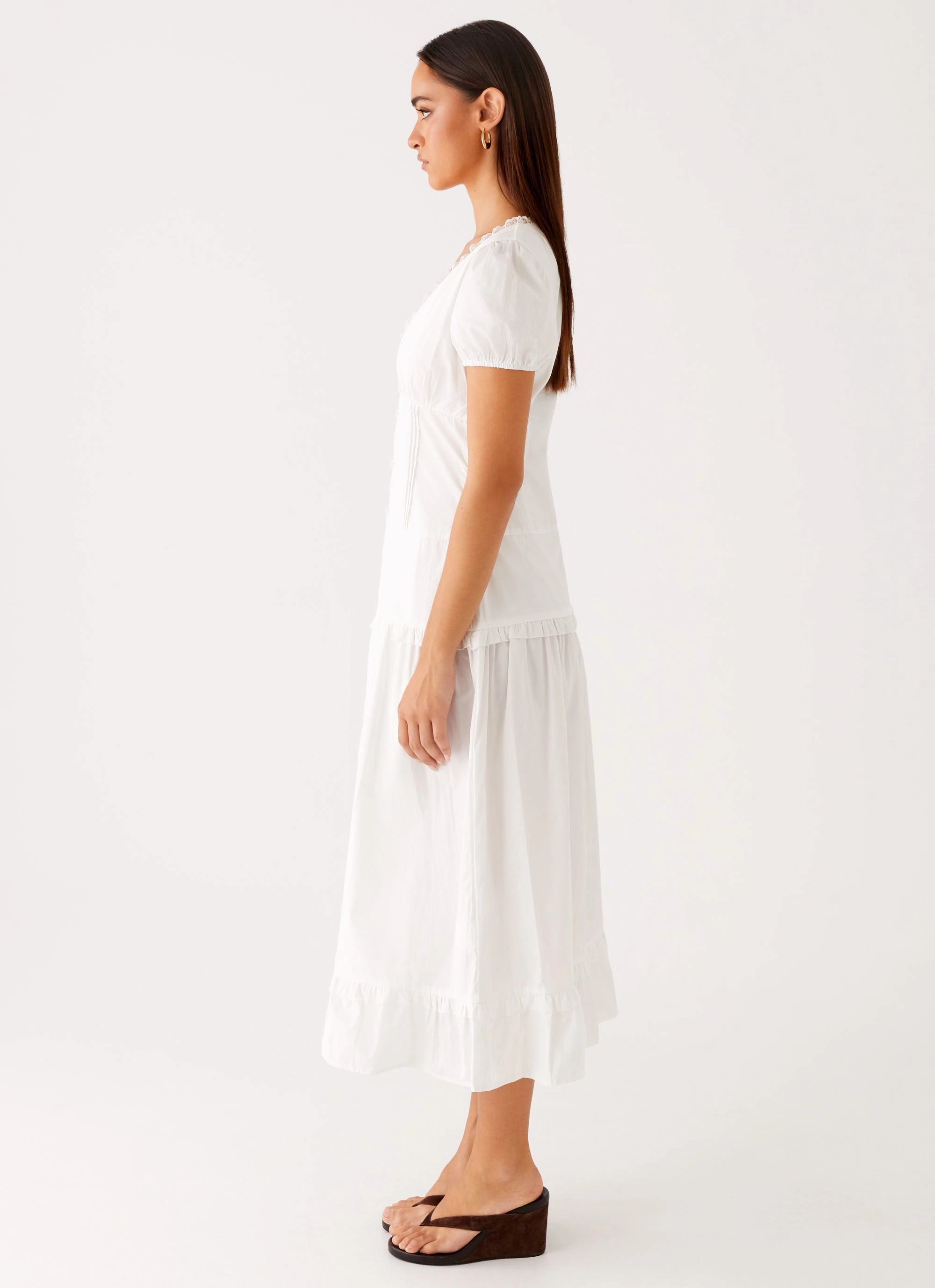 Winter Proof London Midi Dress - White