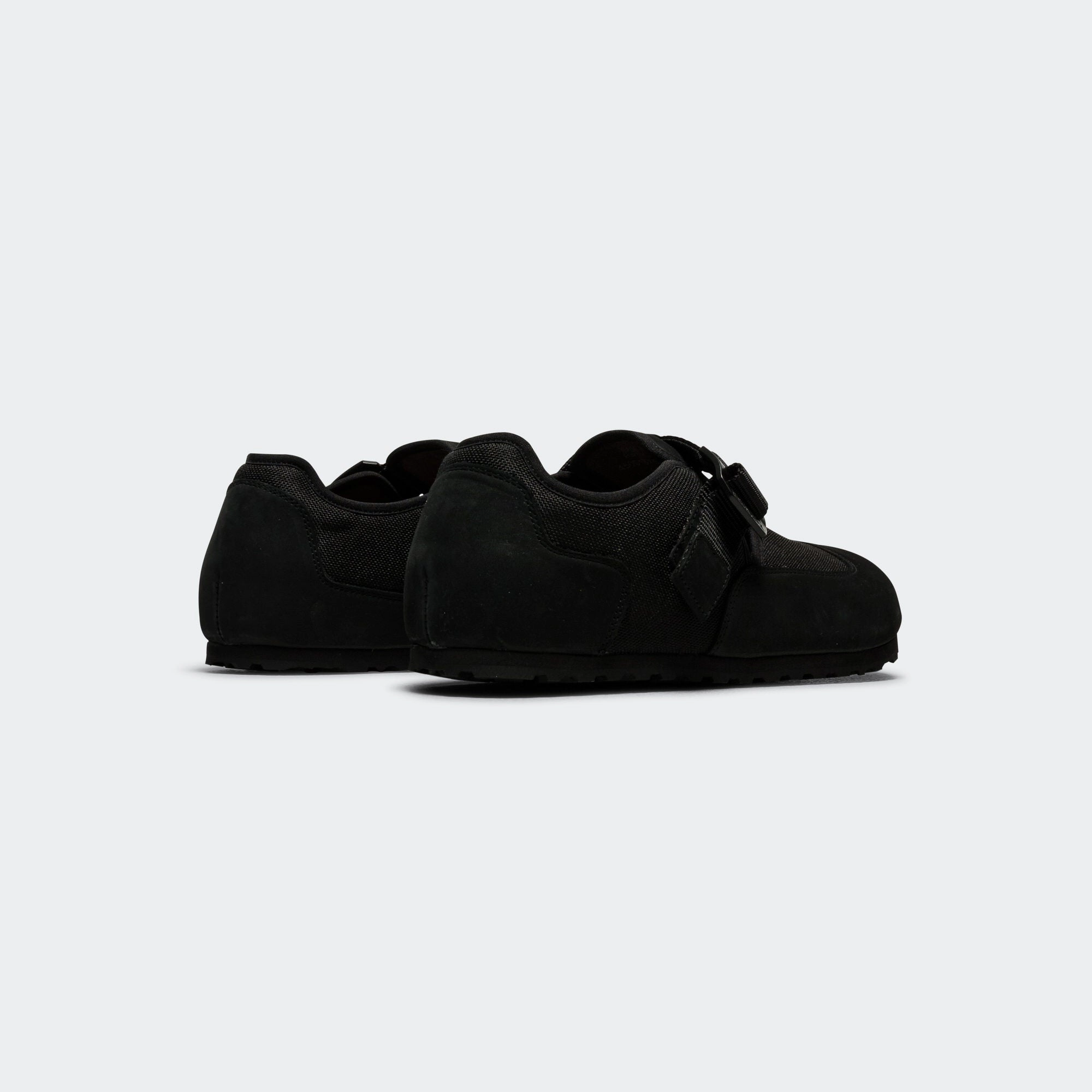 London Nova - Black Nubuck Leather/Textile breathable materials