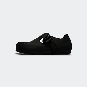 Comfortable all-day wear London Nova - Black Nubuck Leather/Textile