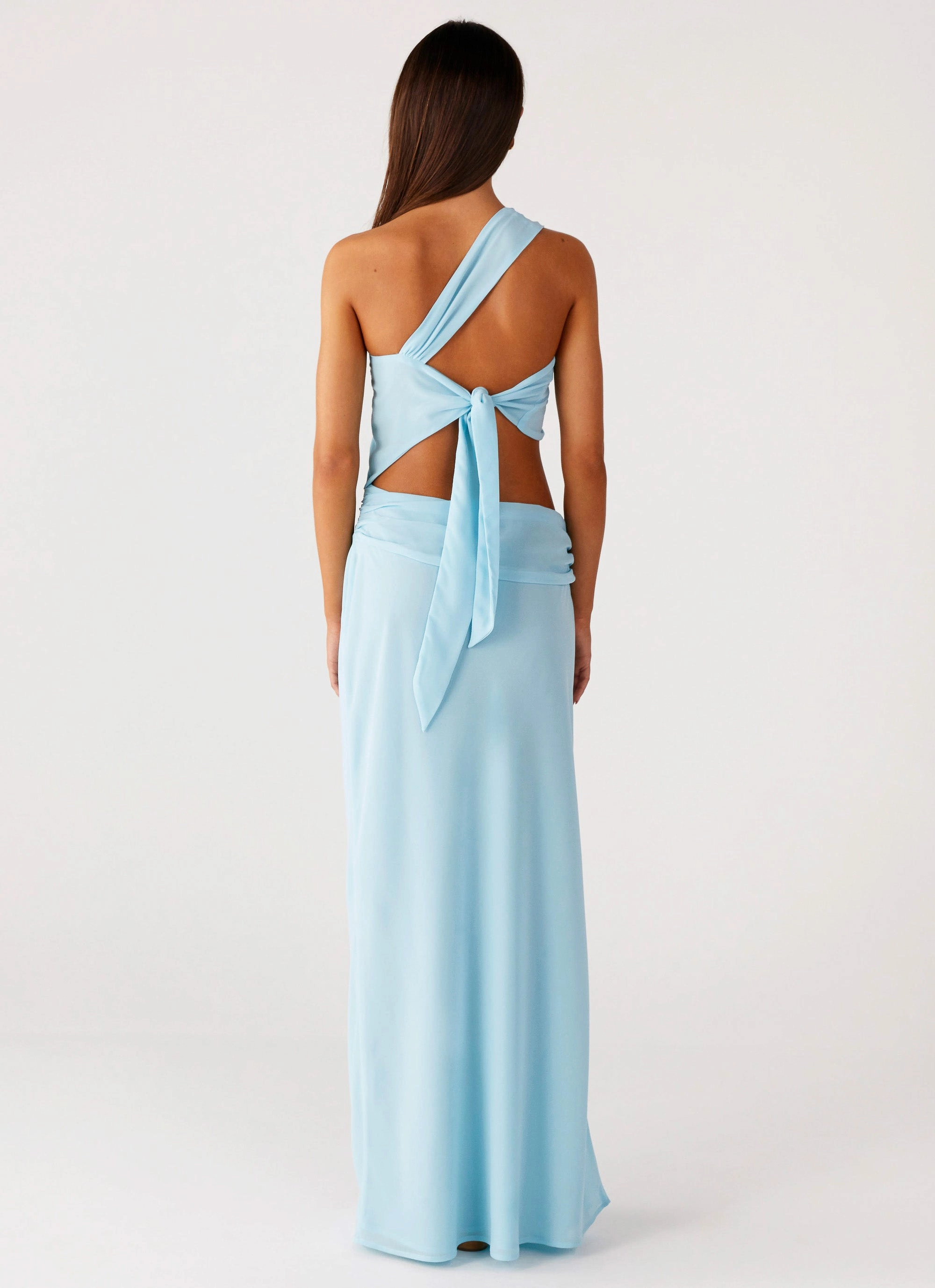 Cindelle One Shoulder Maxi Dress - Turquoise Playful and flirty dress