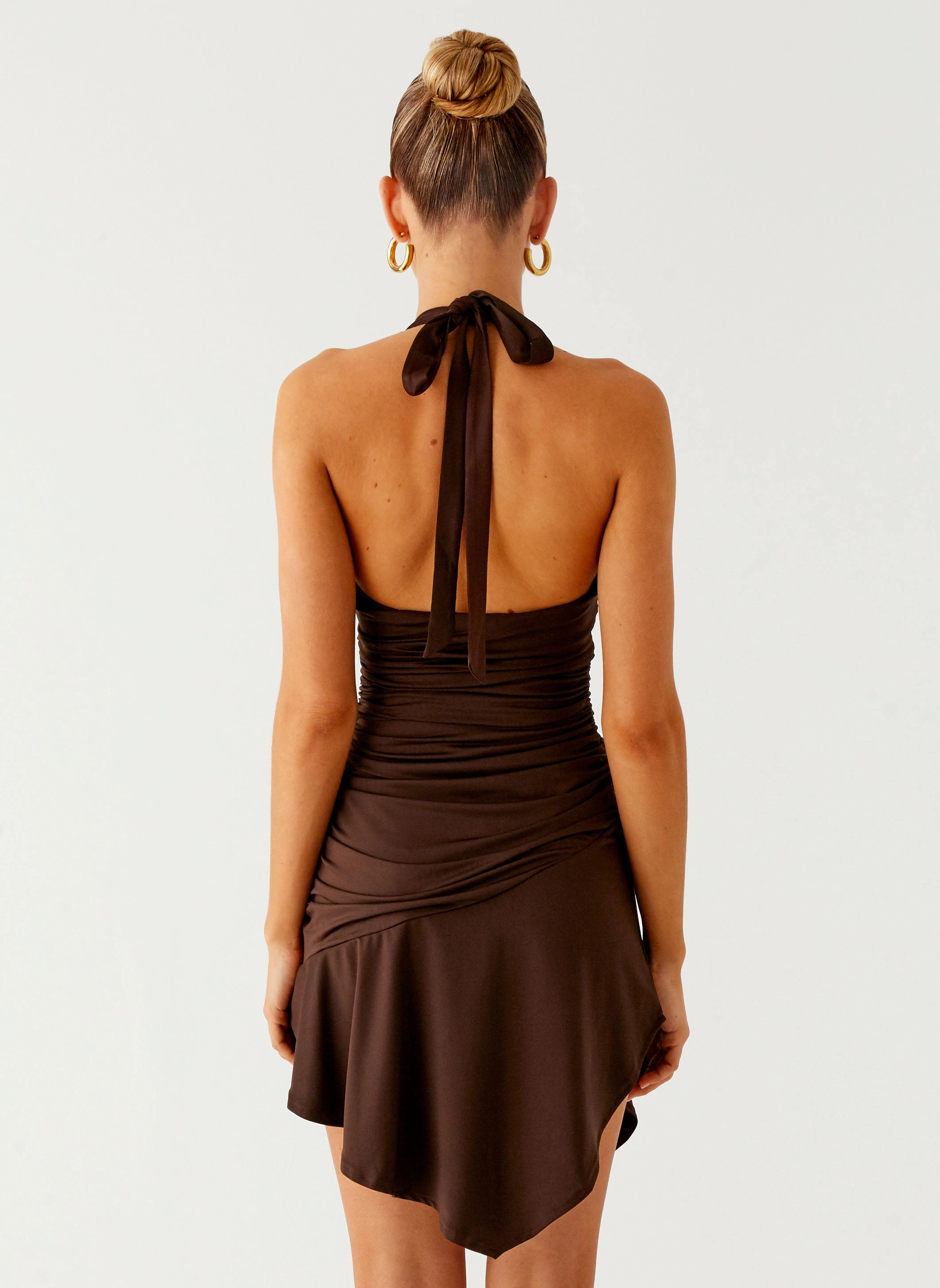 Brunch Outfit Colt Mini Dress - Chocolate