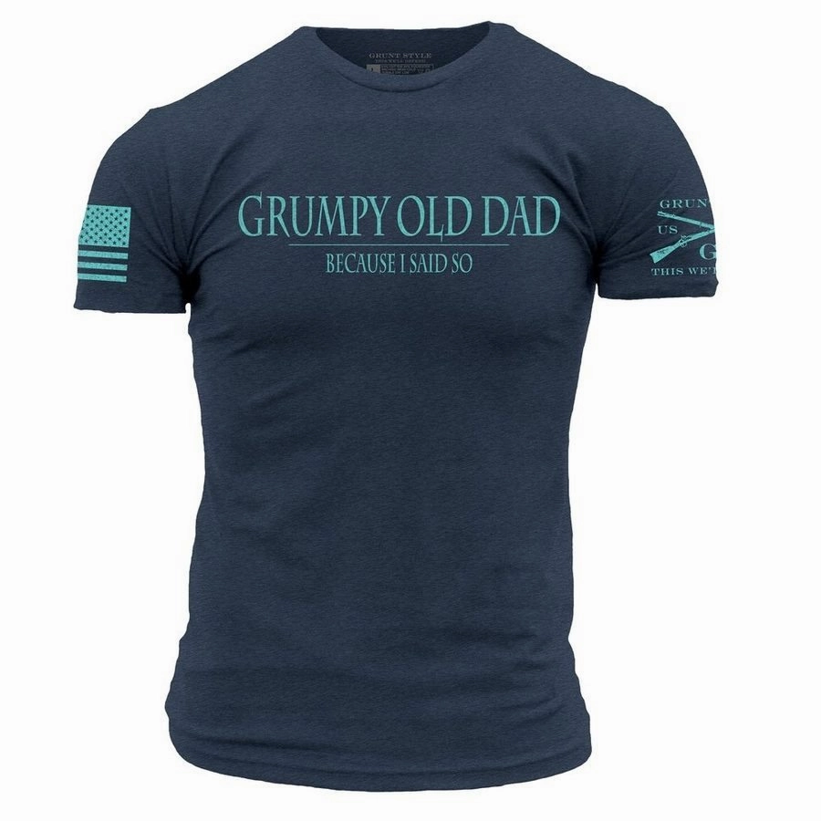 Grumpy Old Dad T-Shirt - Midnight Navy Light and Fresh