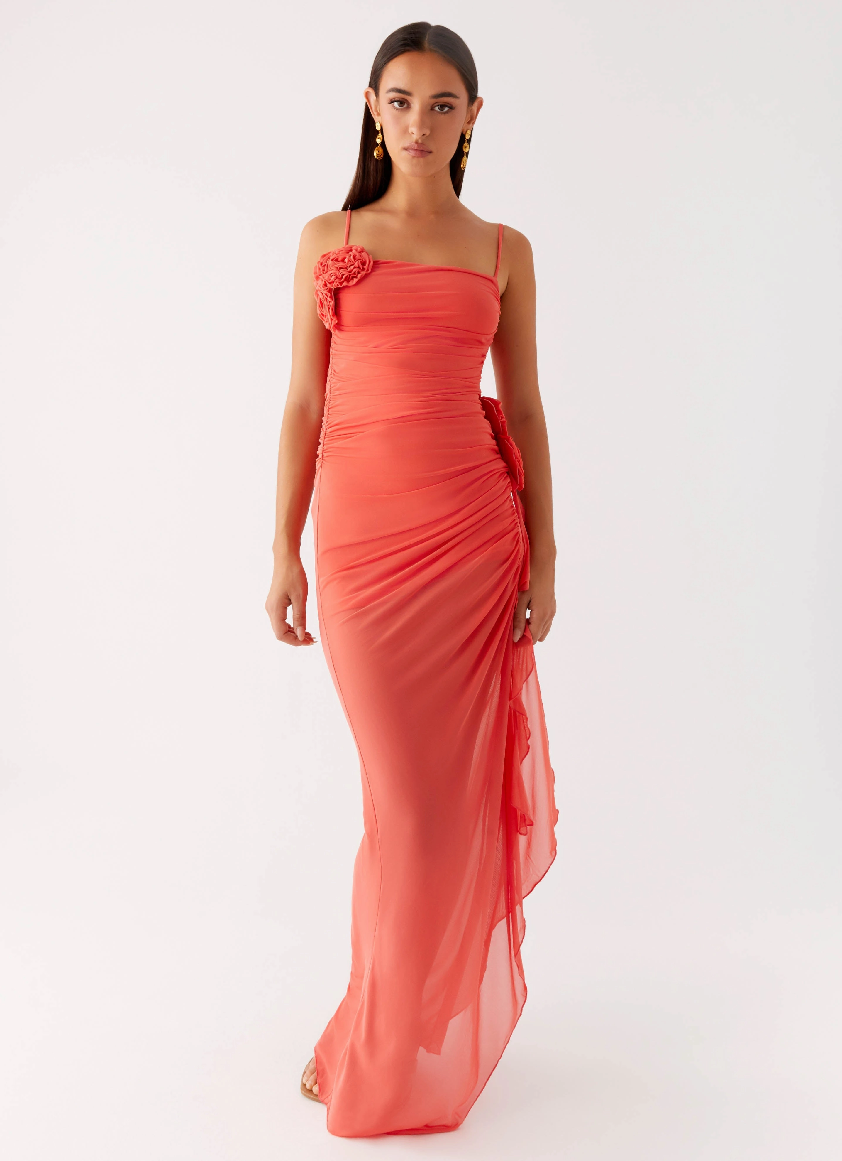 Louana Maxi Dress - Coral Magic Day