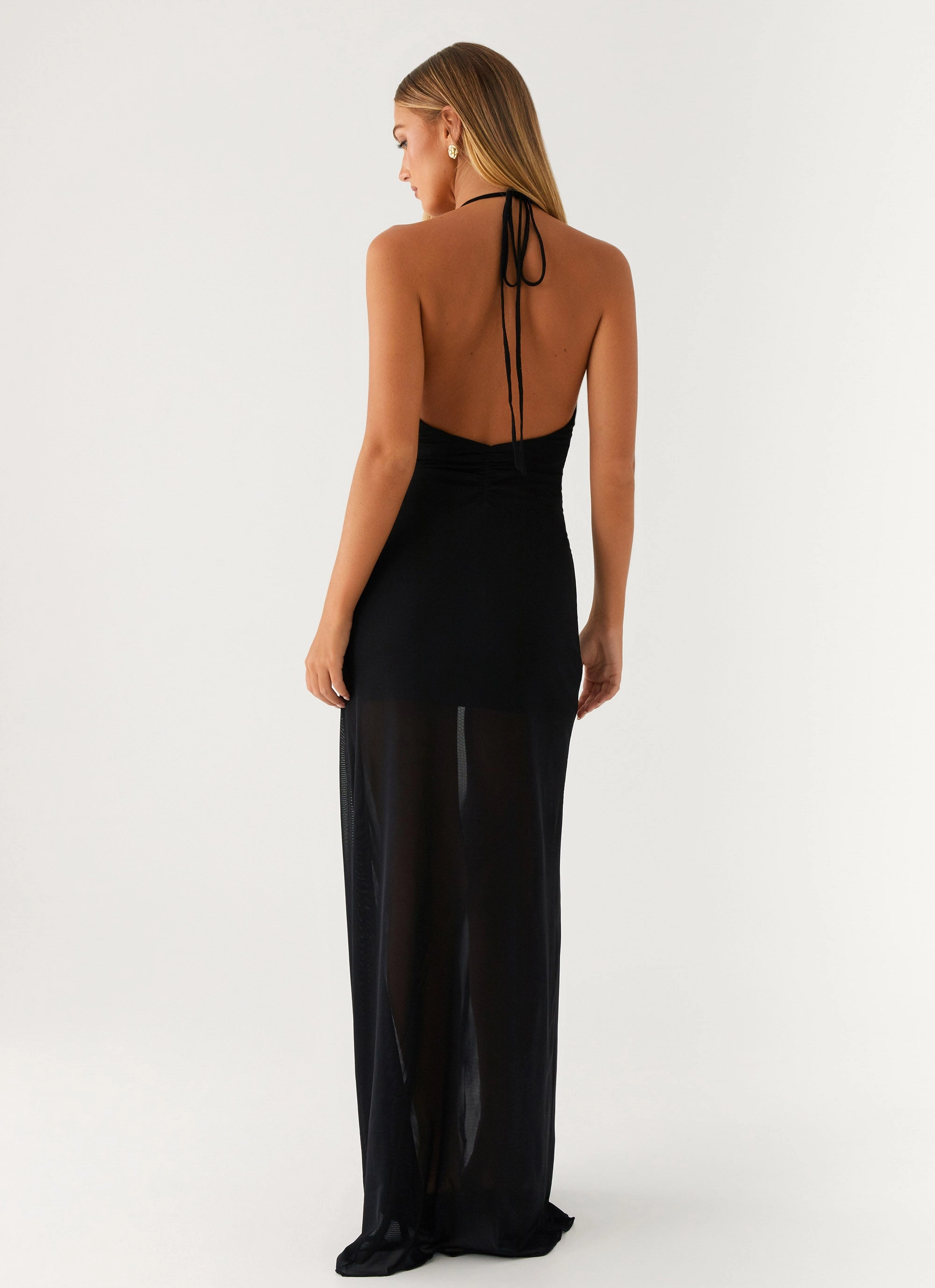 Louvre Maxi Dress - Black Essential Layer Stylish Choice
