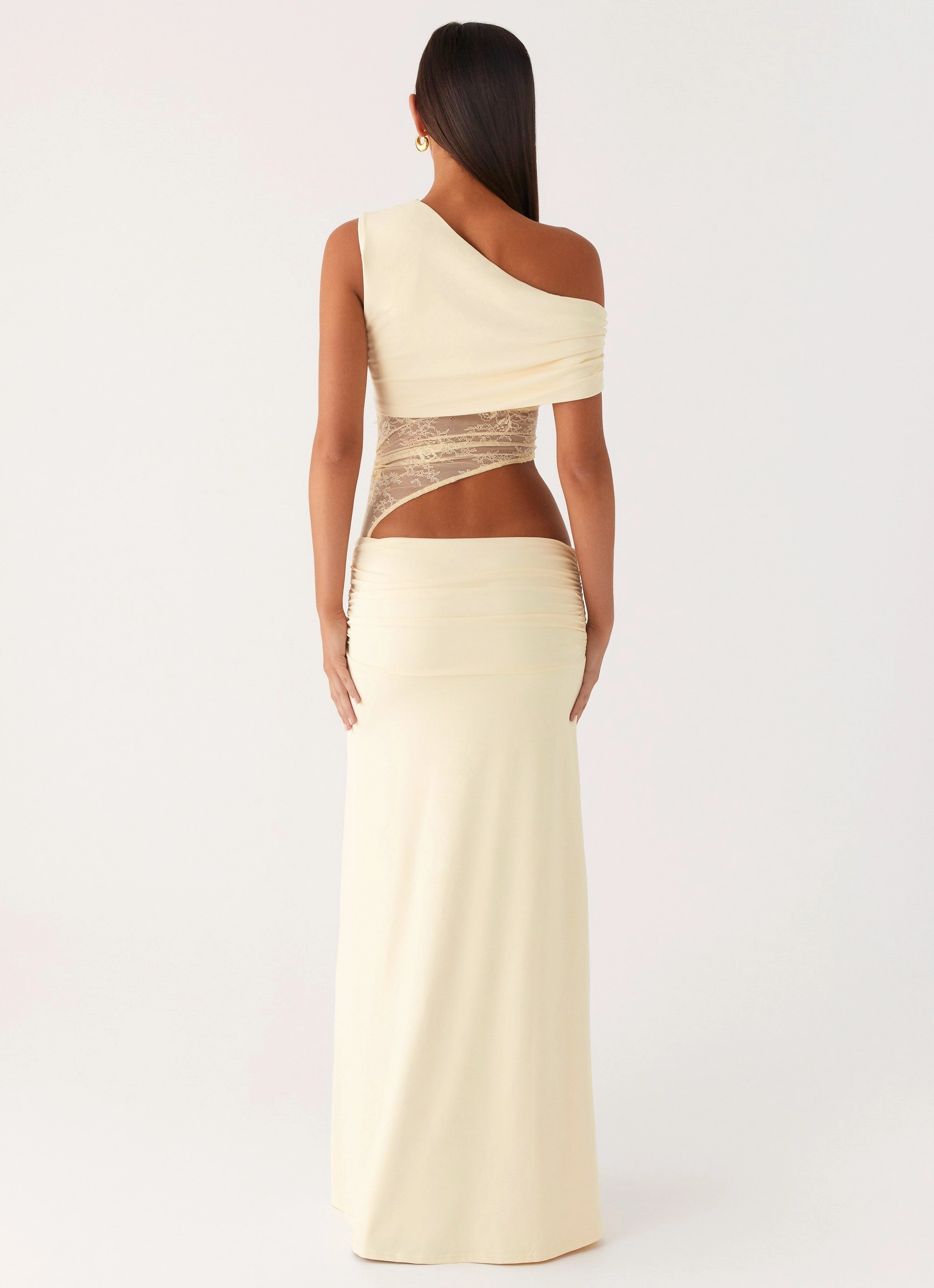 Layered Comfort Wear Love Motion Maxi Dress - Lemon