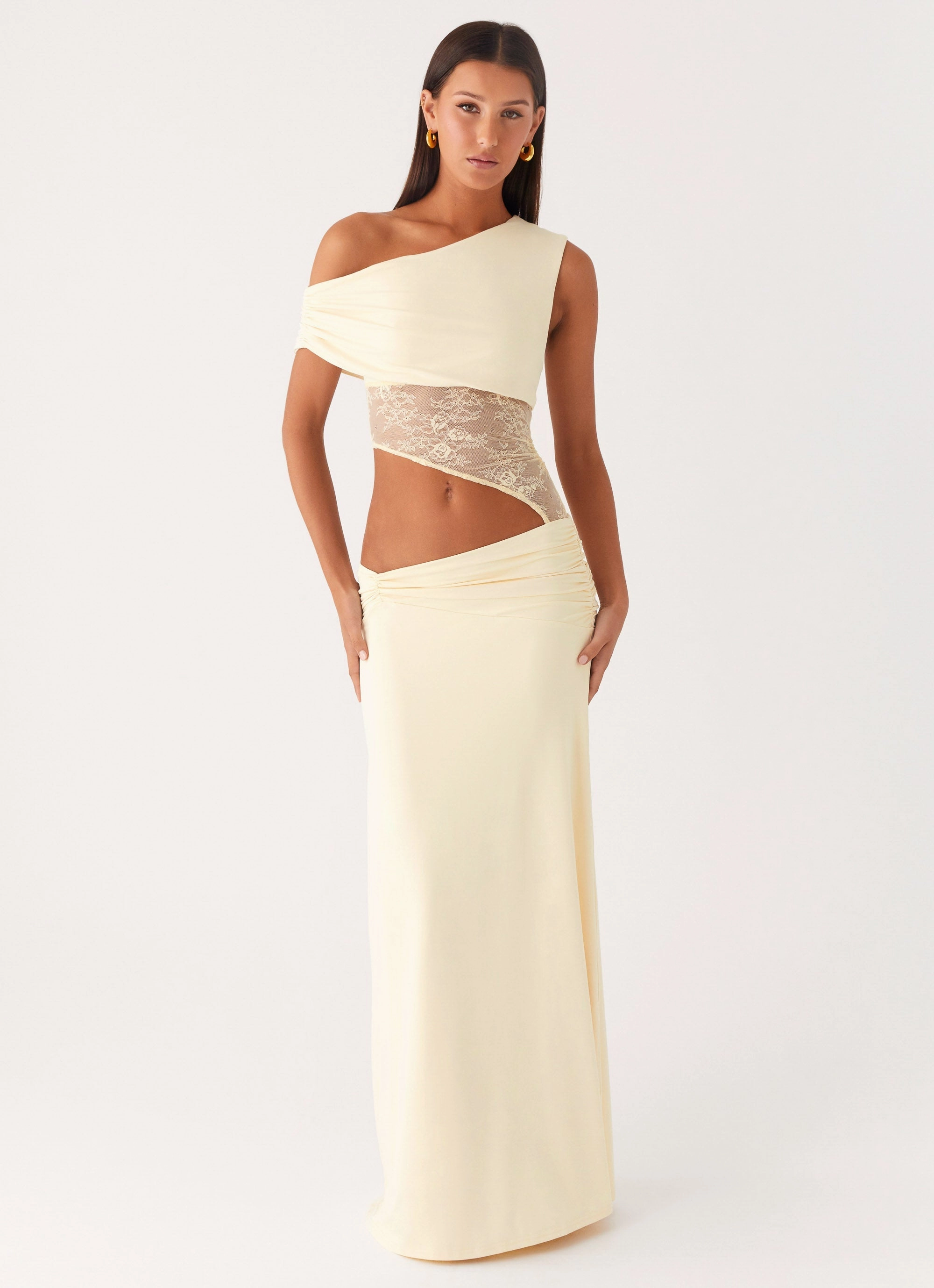 Love Motion Maxi Dress - Lemon Comfortable fit for outings Bride Friend