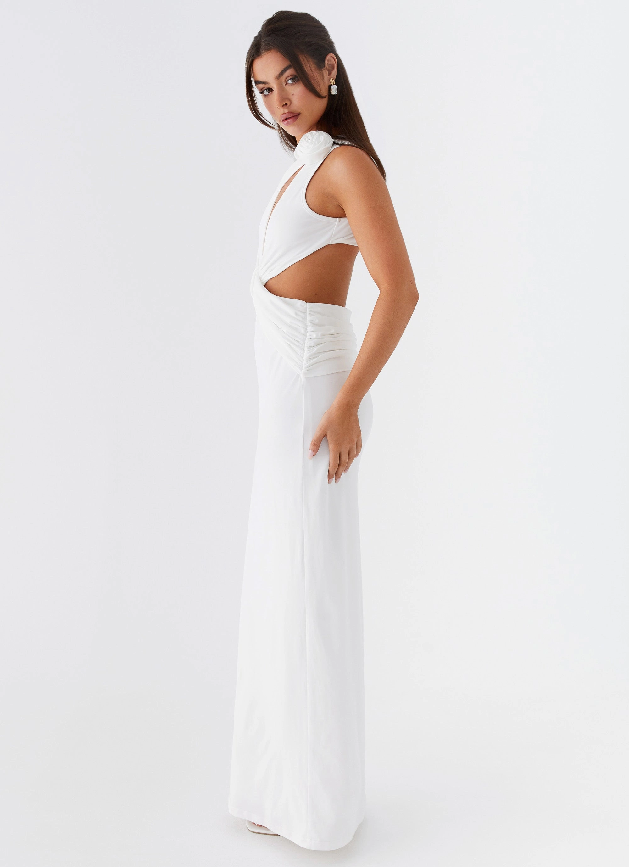 Lovesome Rosa Maxi Dress - White Sweet Mood Fashionable And Functional