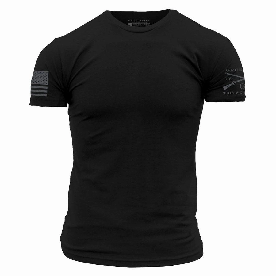 Quick Dry Fit Basic T-Shirt Ghost Gray - Black