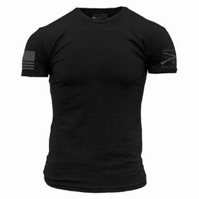 Quick Dry Fit Basic T-Shirt Ghost Gray - Black
