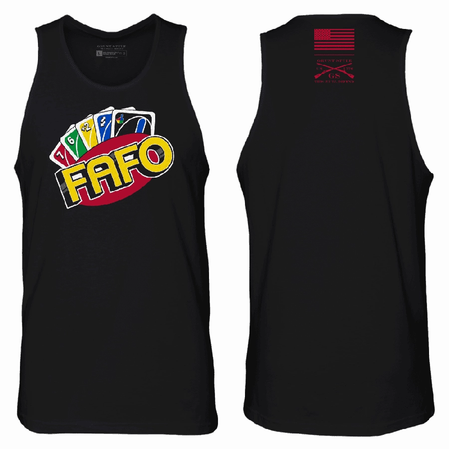 FAFO Wild Card Tank - Black Easy - to - understand