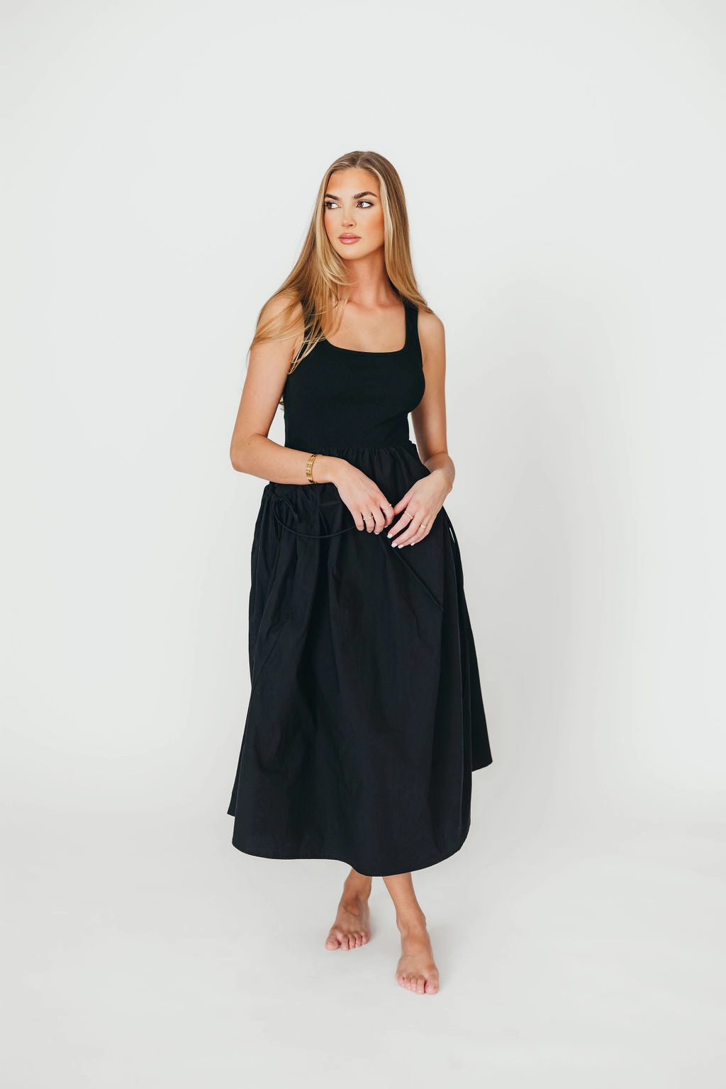 Lucca Midi Dress in Black *Final-Sale* Casual Style