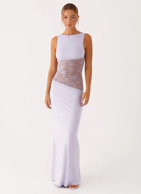 Lucinda Maxi Dress - Lilac Chic and Elegant Elegant Flow