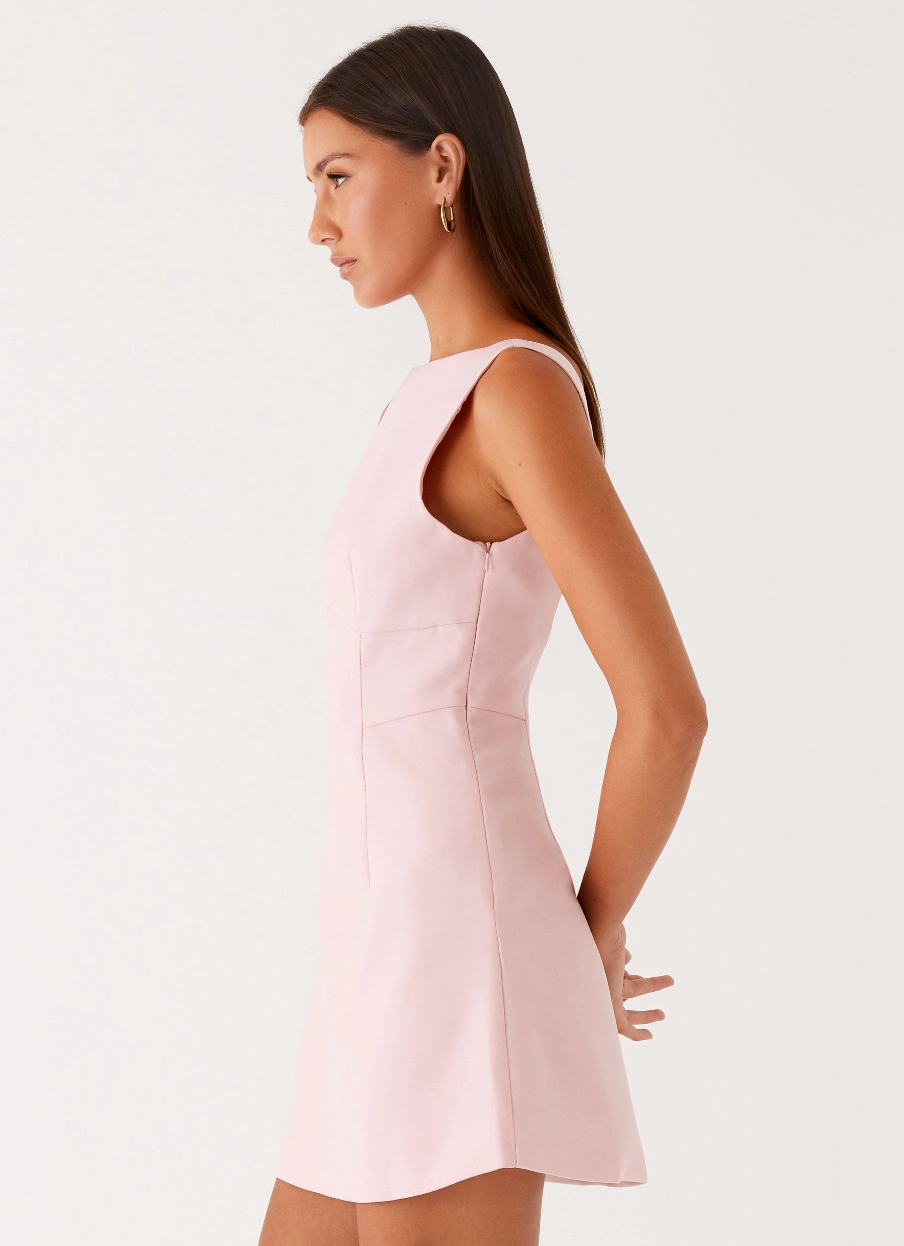 Lulita Mini Dress - Pink Refined Cut