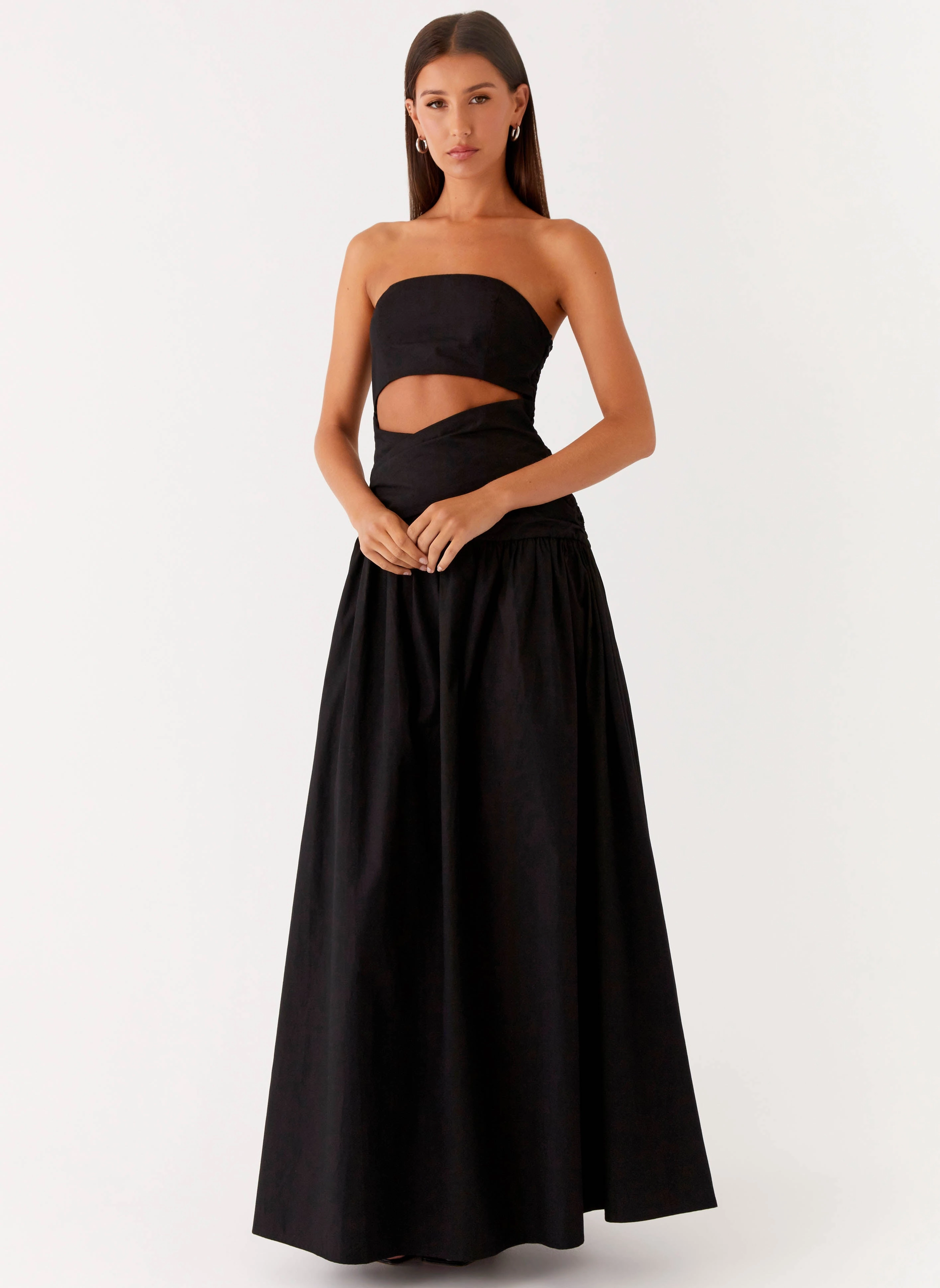 Everyday-Use Night Party Lumen Maxi Dress - Black