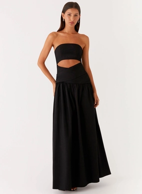 Lumen Maxi Dress - Black Relax Feel