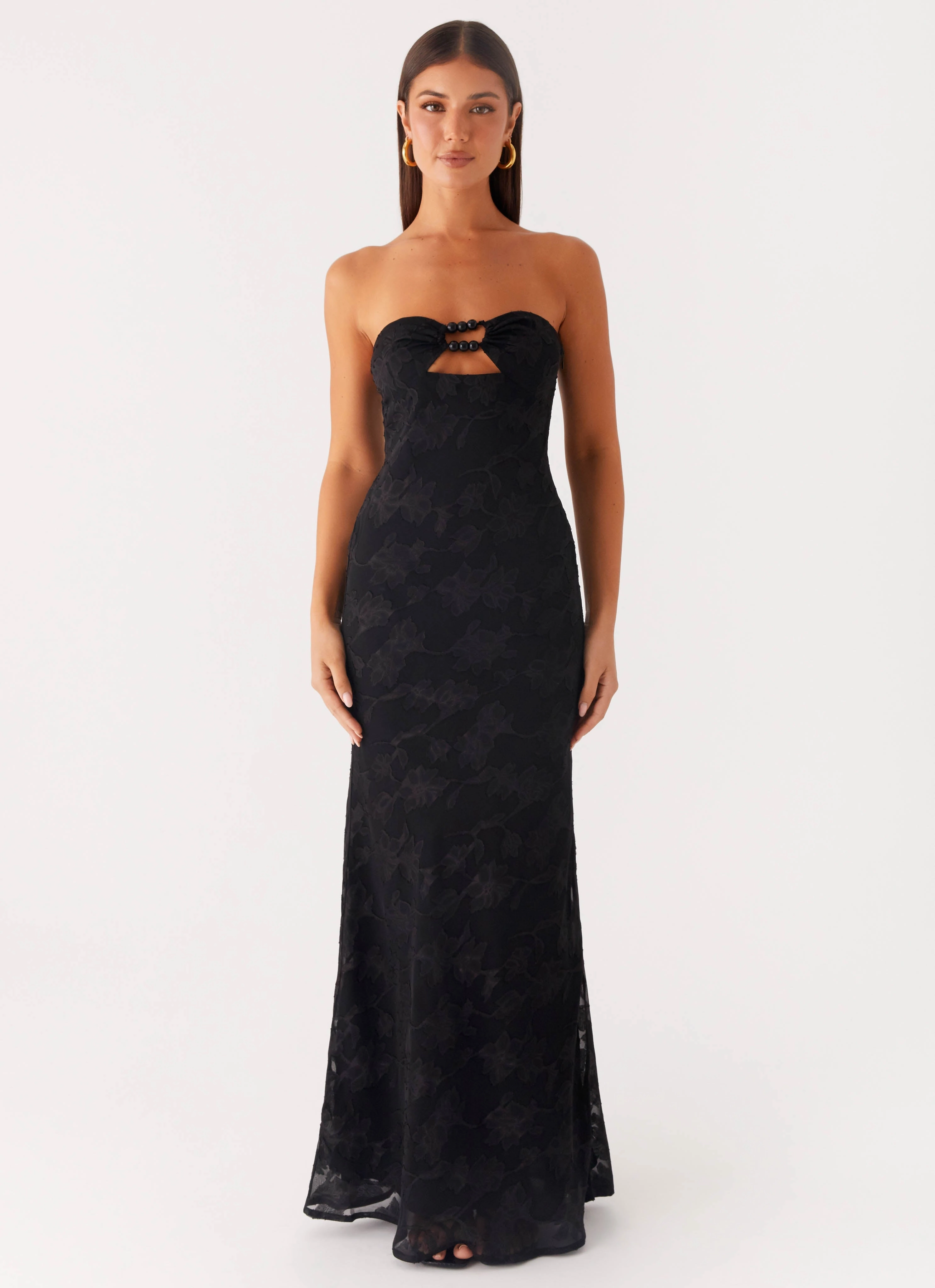 Calm Flow Lunar Maxi Dress - Black