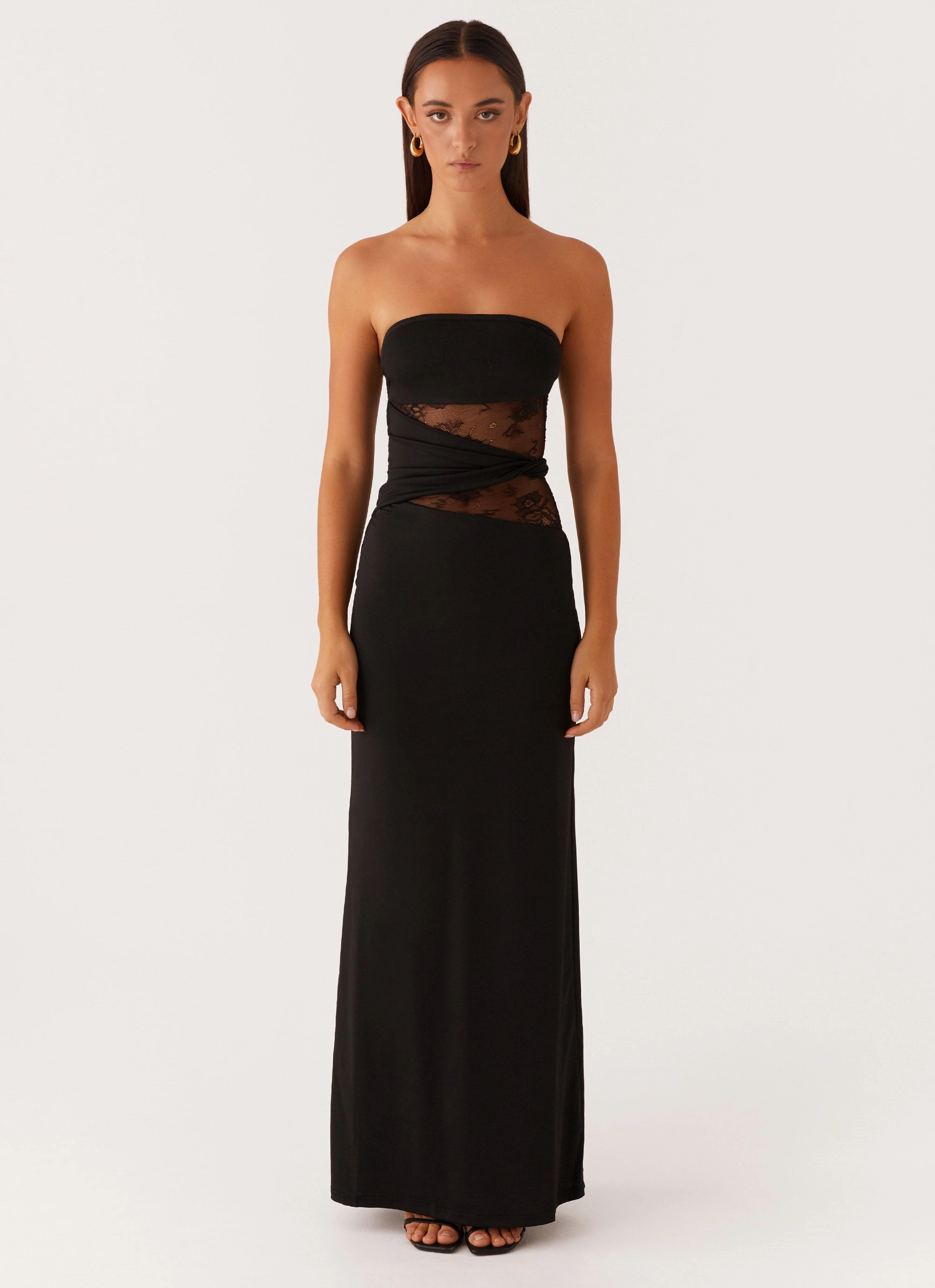 Karma Strapless Maxi Dress - Black Layer Base Sophisticated Edge