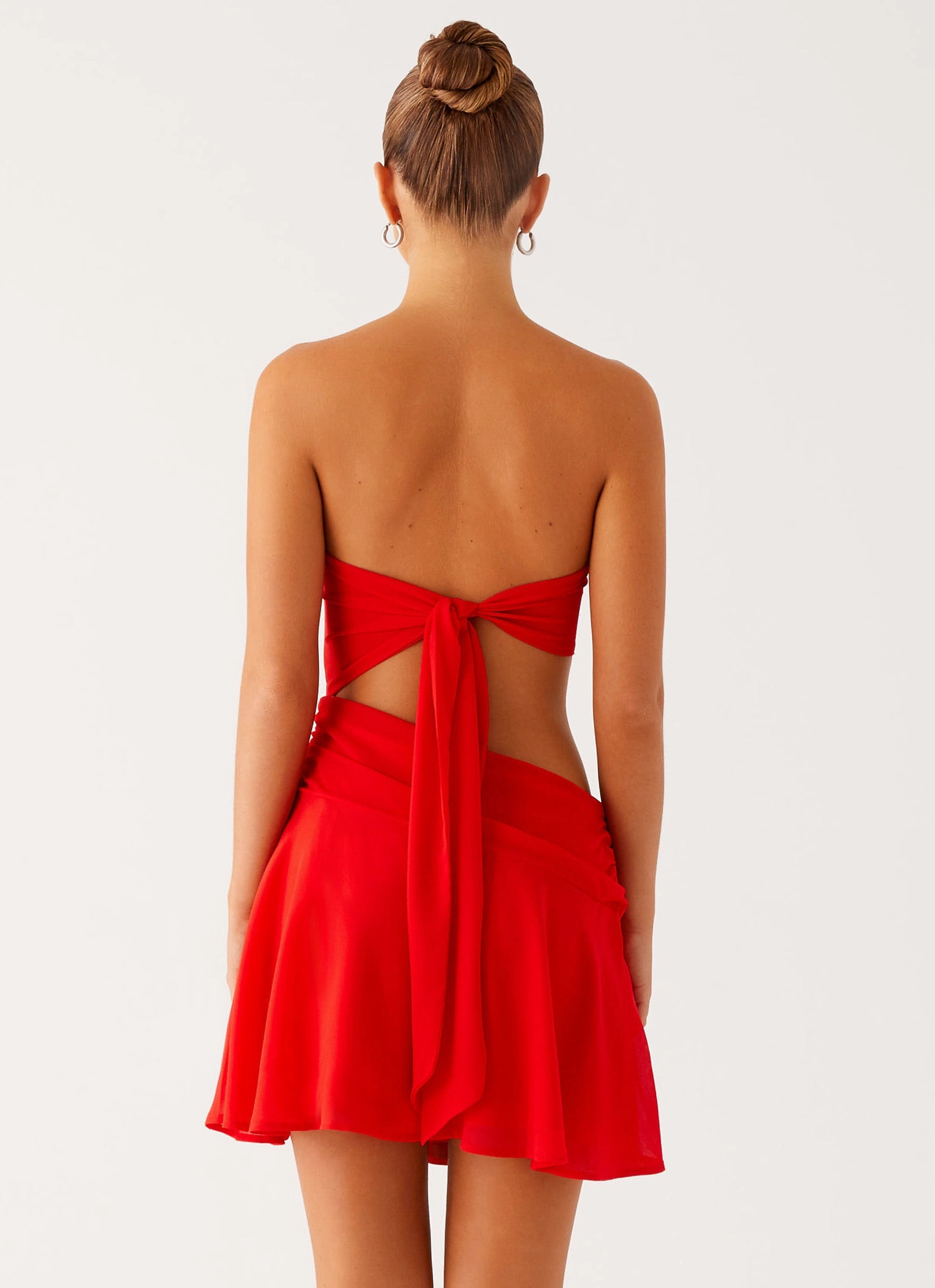 Marbella Mini Dress - Red Classic and Chic