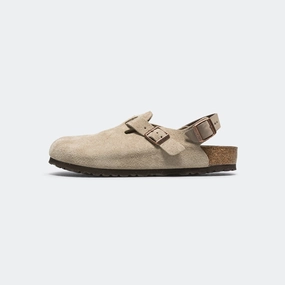 Casual Footwear for Travel Tokio - Taupe Suede Leather