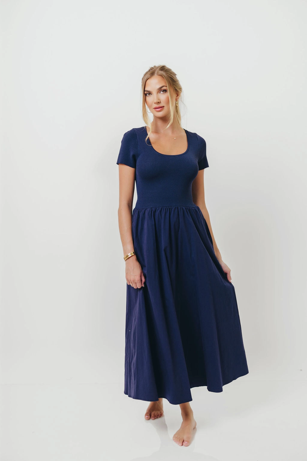 Gradient Shade Lynette Maxi Dress in Navy