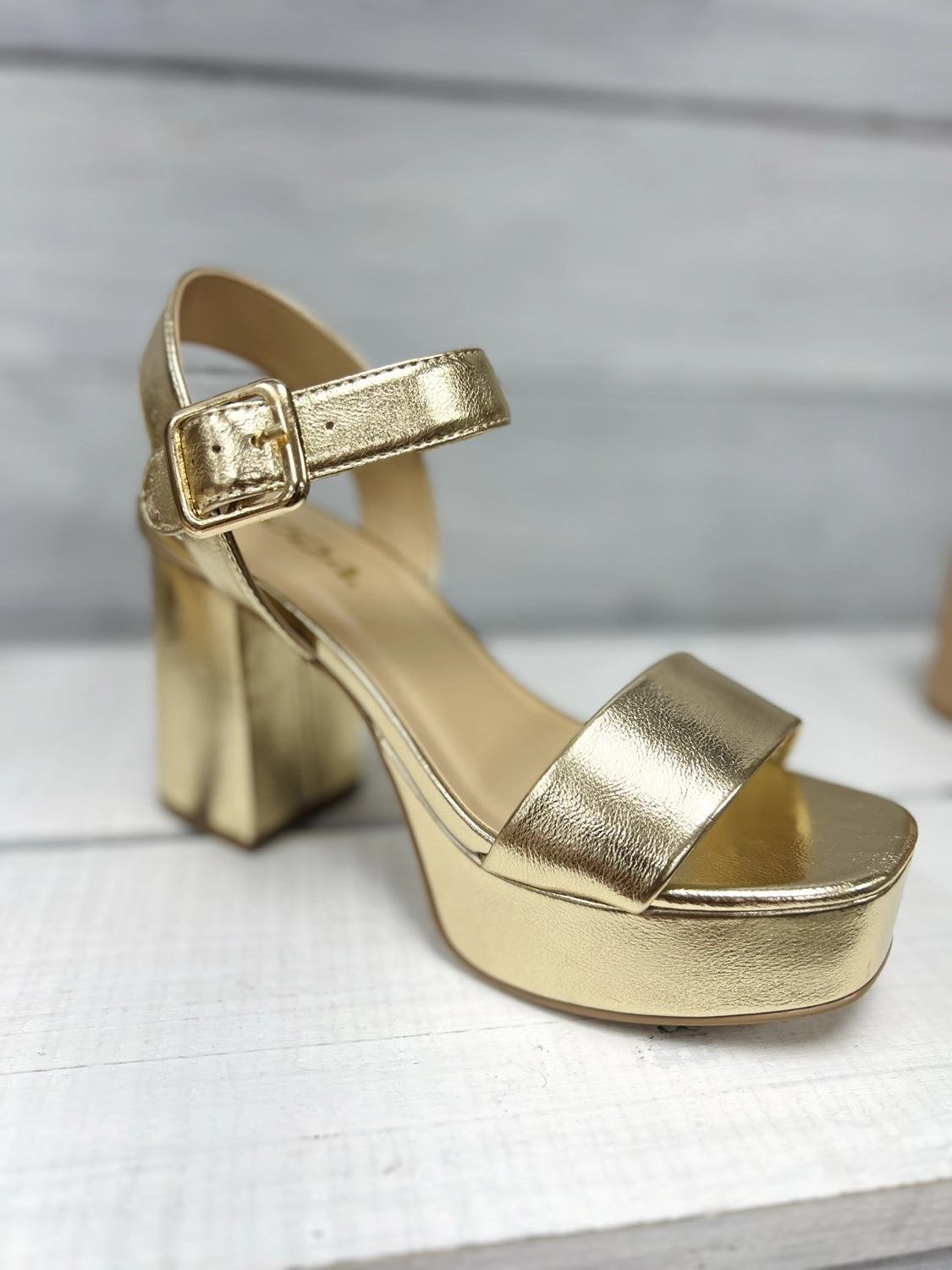 Macey Women's Open Square Toe Single Band High Heel Seamless Look Toe Post Design