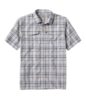 SunSmart Cool Weave Woven Short Sleeve Shirt Men's Regular UV Protection