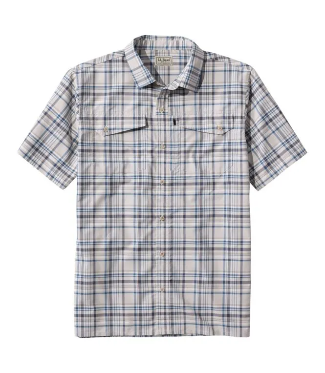 SunSmart Cool Weave Woven Short Sleeve Shirt Men's Regular Sophisticated Elegance
