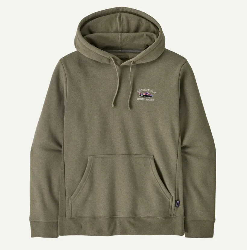 Yoke Design Layered Collar M's Home Water Trout Uprisal Hoody