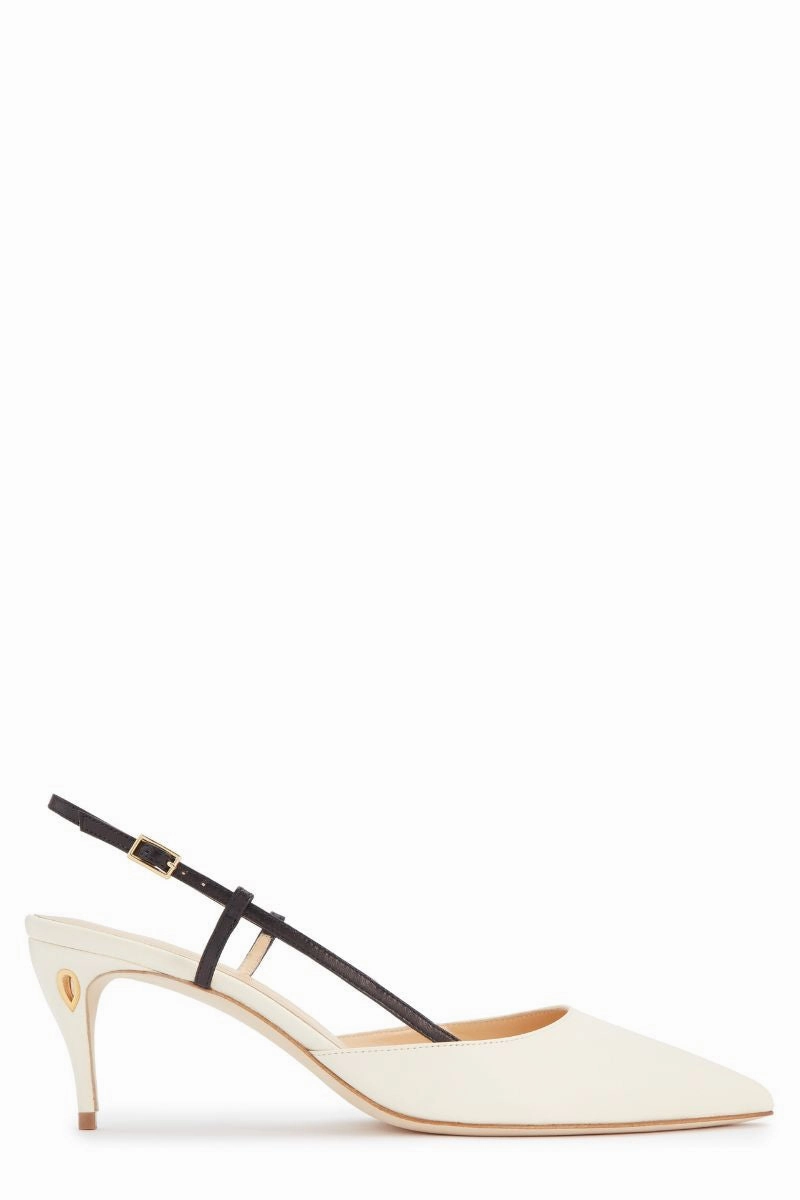 Mario 65 Slingback Pump Elastic Strap Trendy