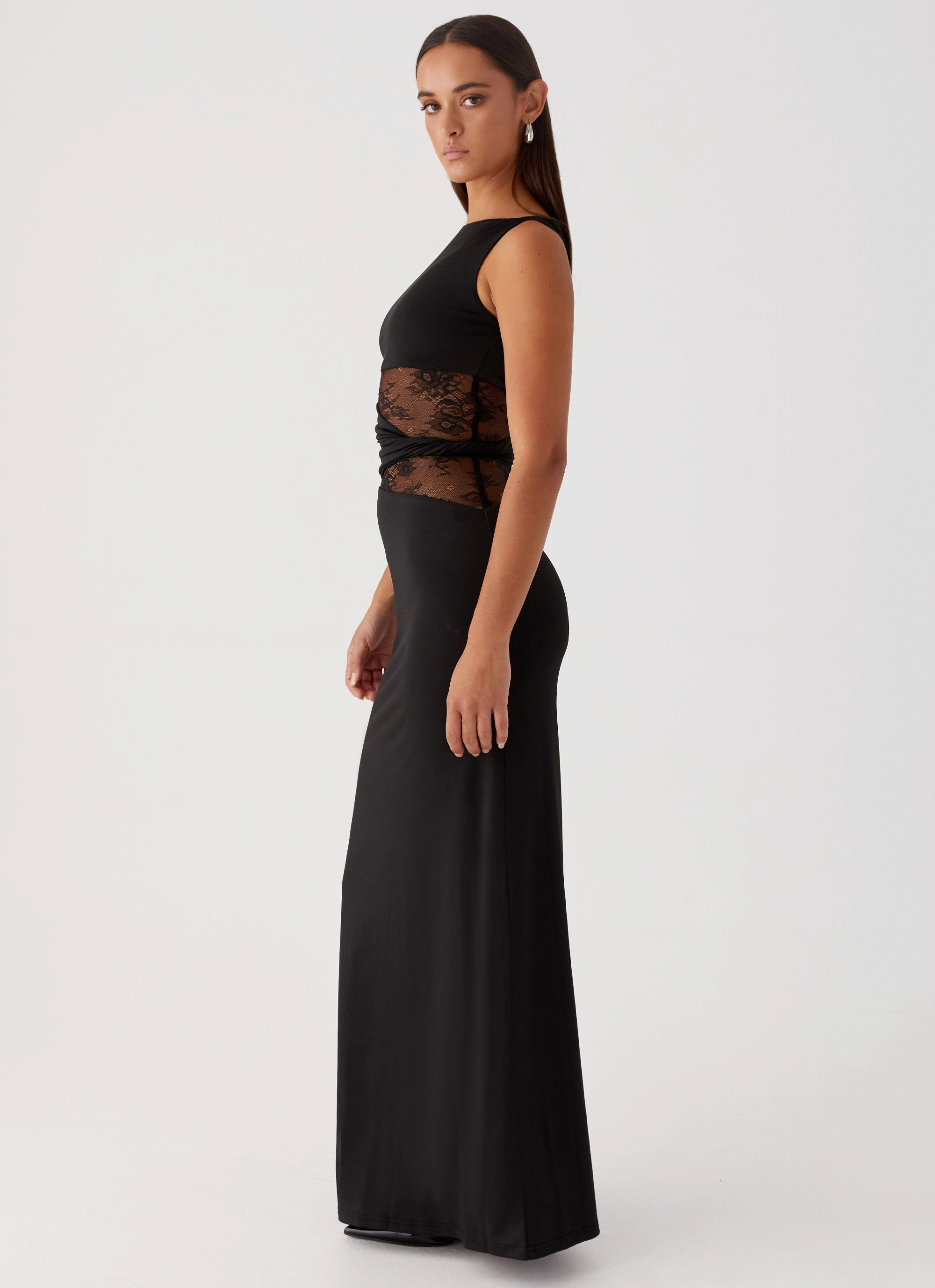 Karma Maxi Dress - Black Smart and Stylish Ombre-Effect