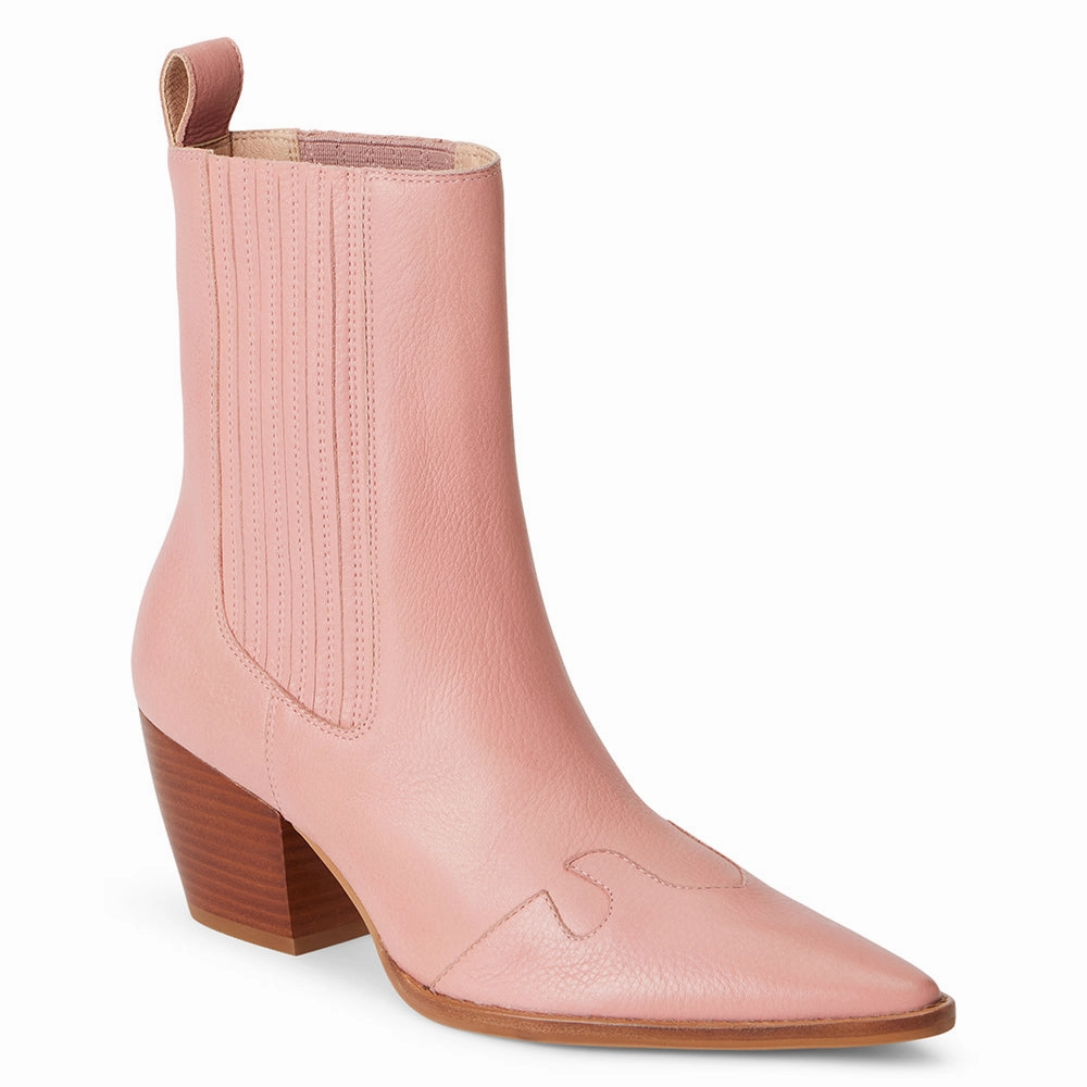 Smooth Style Matisse Collins Ankle Booties in Flamingo Pink