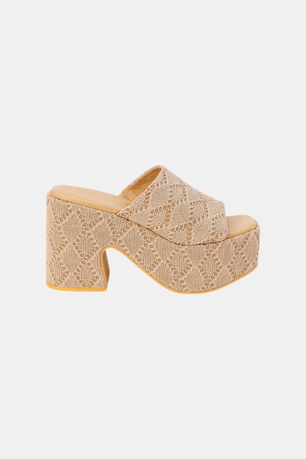 Matisse Como Platform Heel in Camel Strap Design