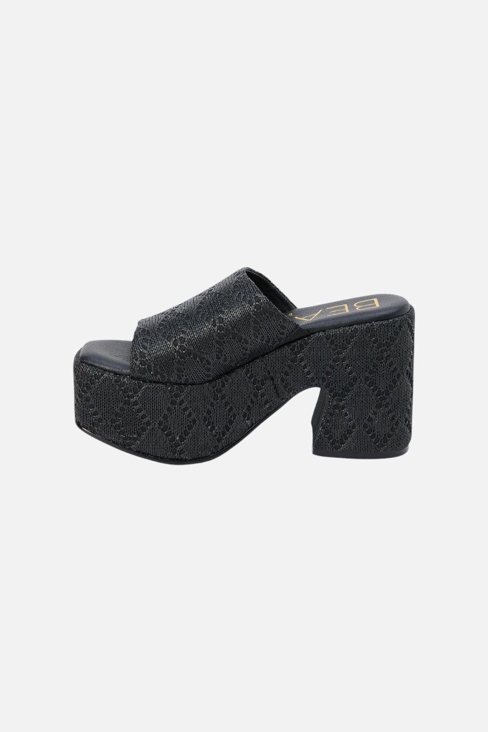 Matisse Como Platform Heel in Ebony High density foam