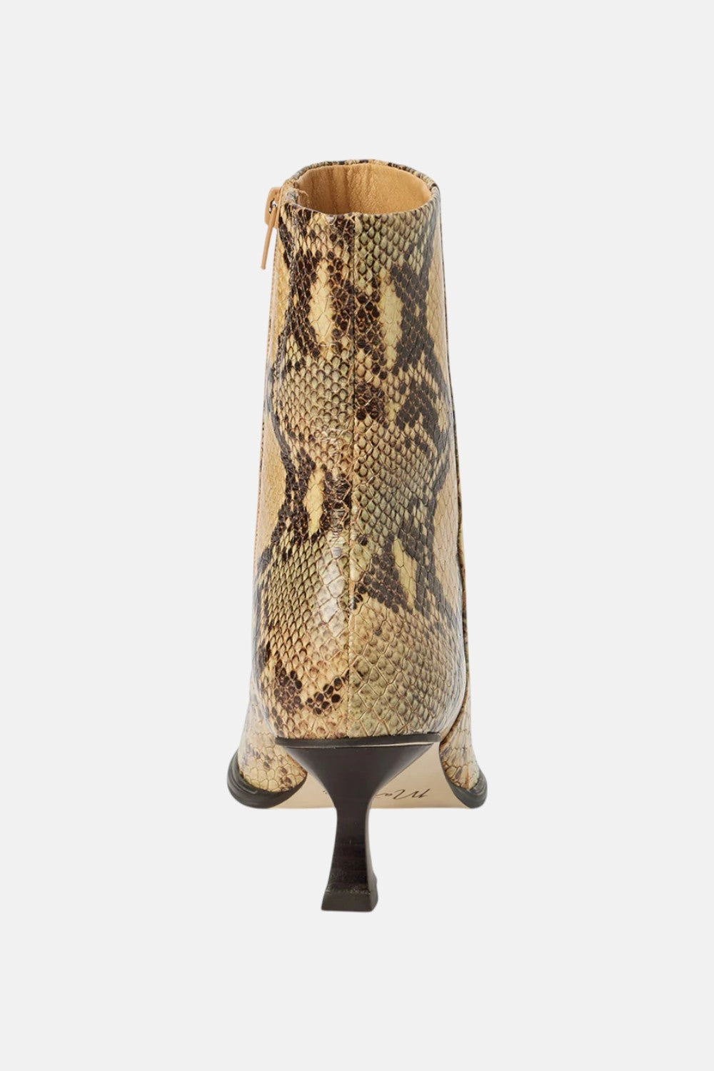 Matisse Gabbie Ankle Boot in Tan Snake Leather Insole