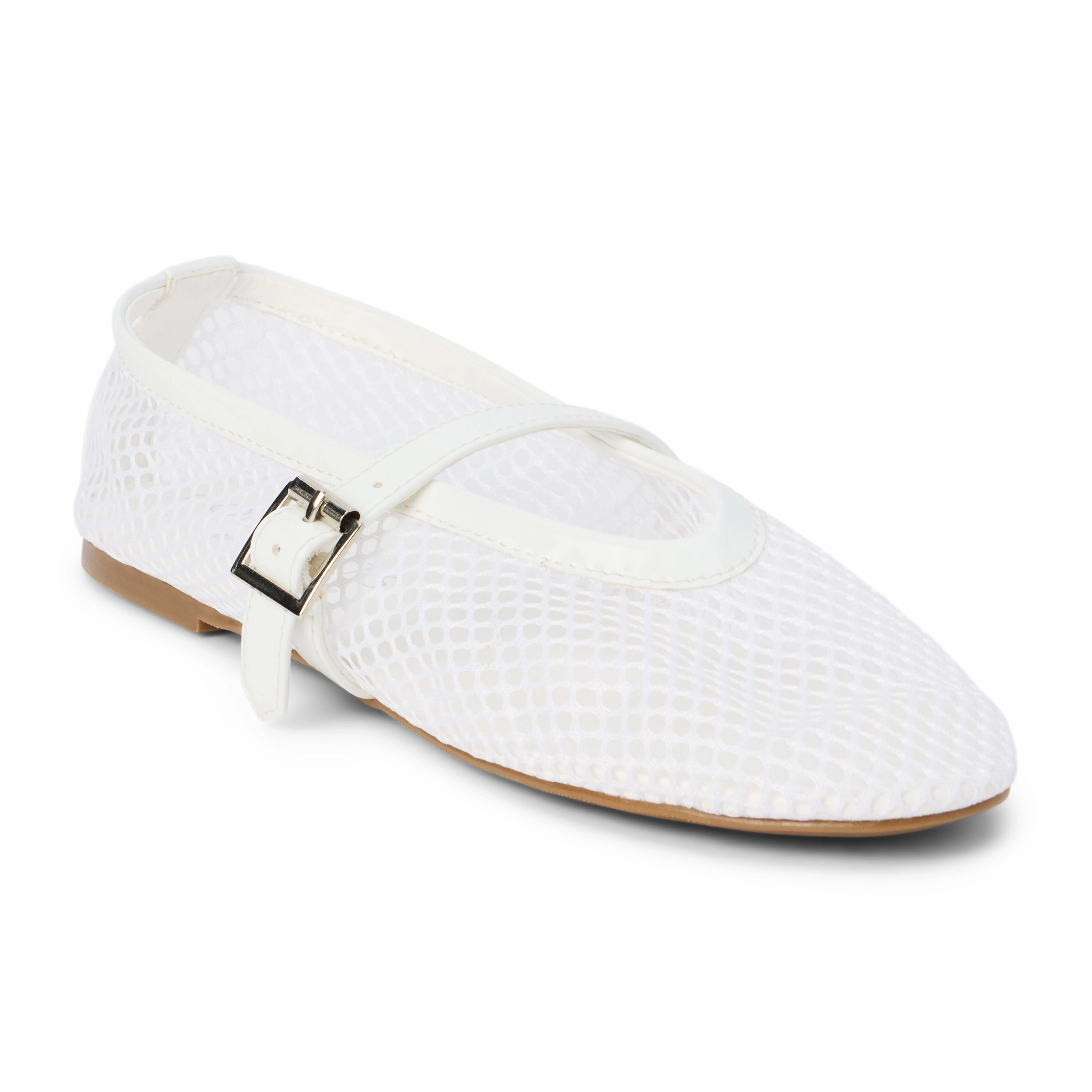 Matisse Nolita Ballet Flats in White Stone Step